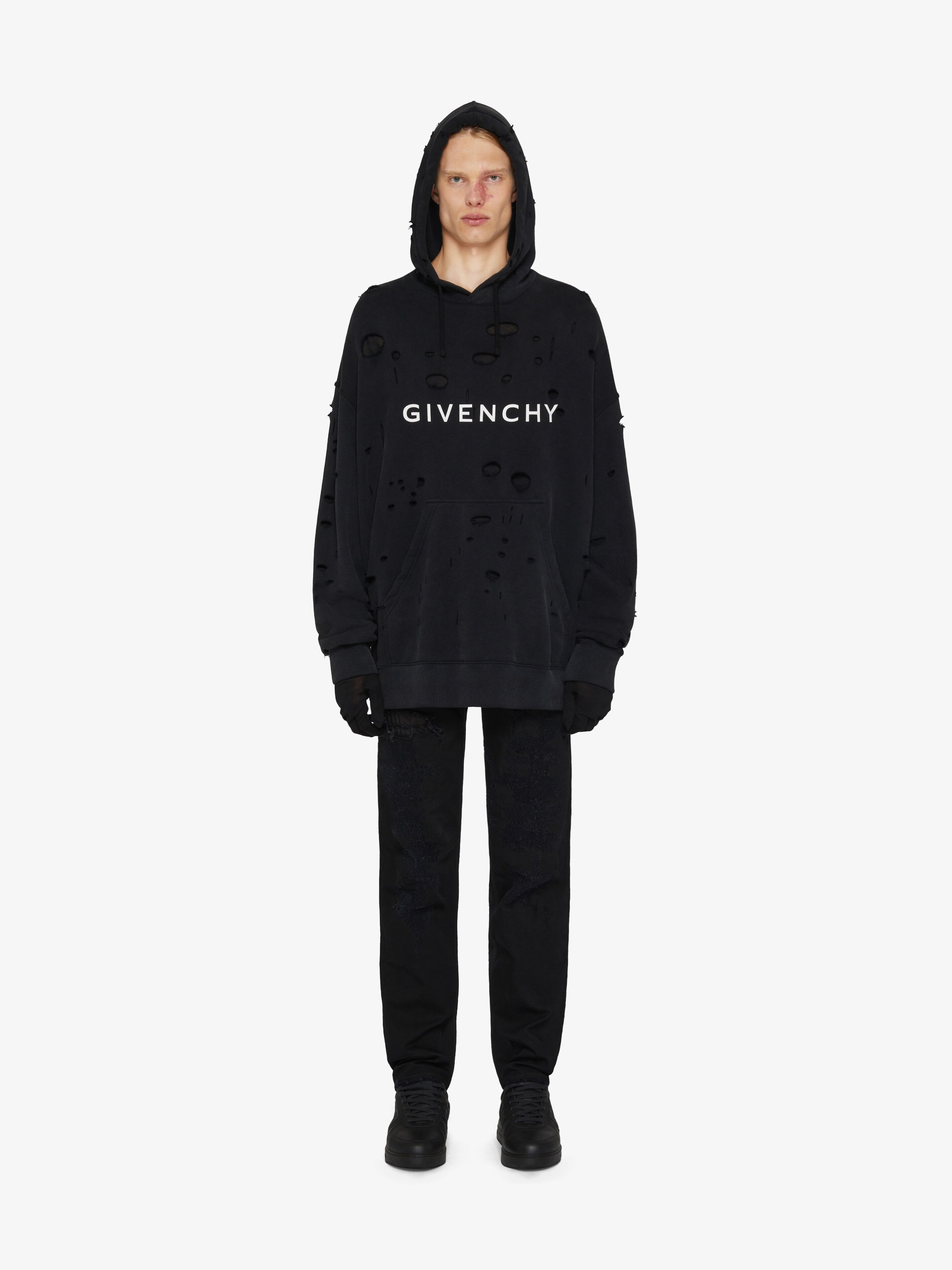 Givenchy shop hole hoodie