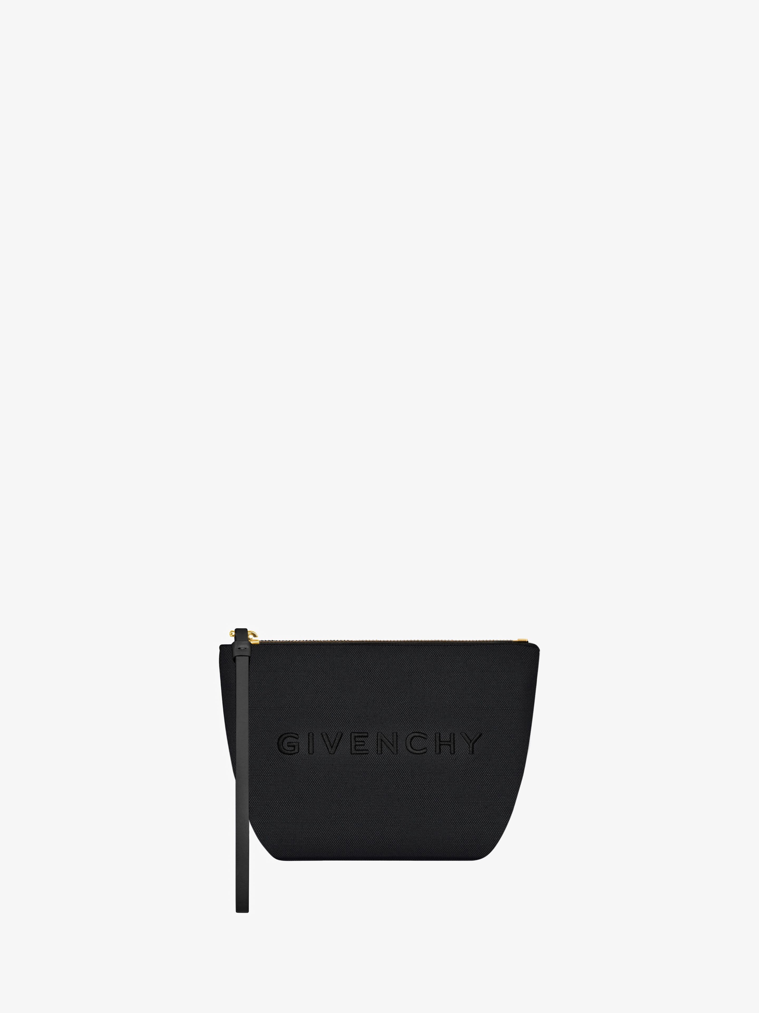 Shop Givenchy Mini  Pouch In Canvas In Multicolor