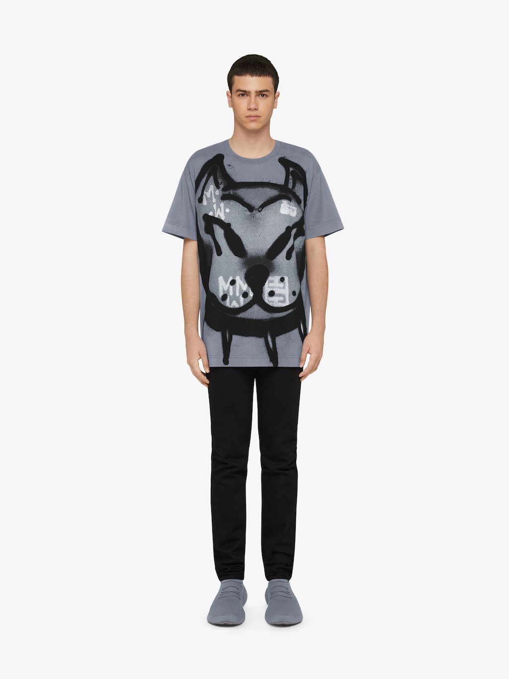 givenchy.com | Oversized t-shirt in jersey with print