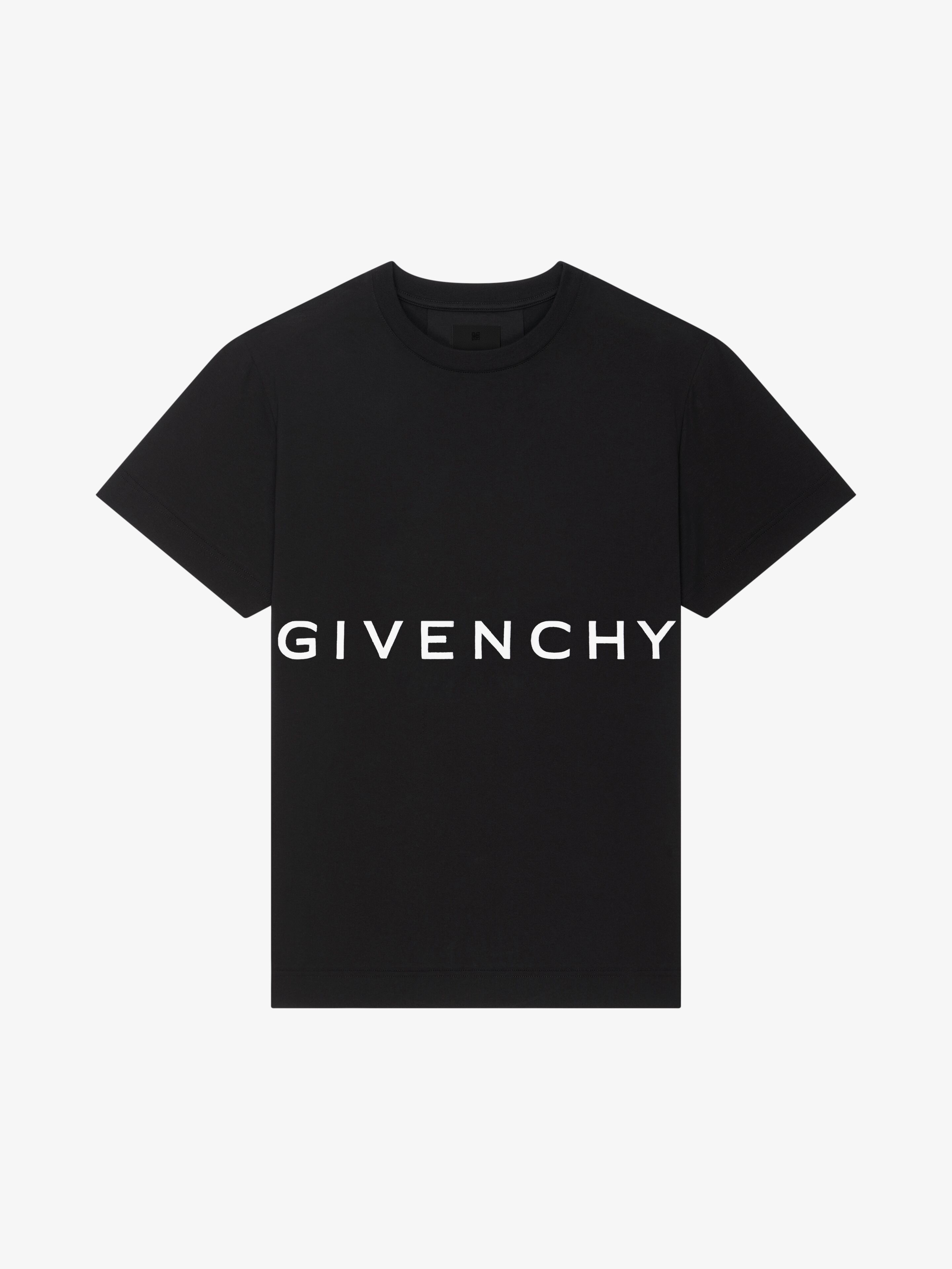 Shop Givenchy 4g Slim Fit T-shirt In Cotton In Noir