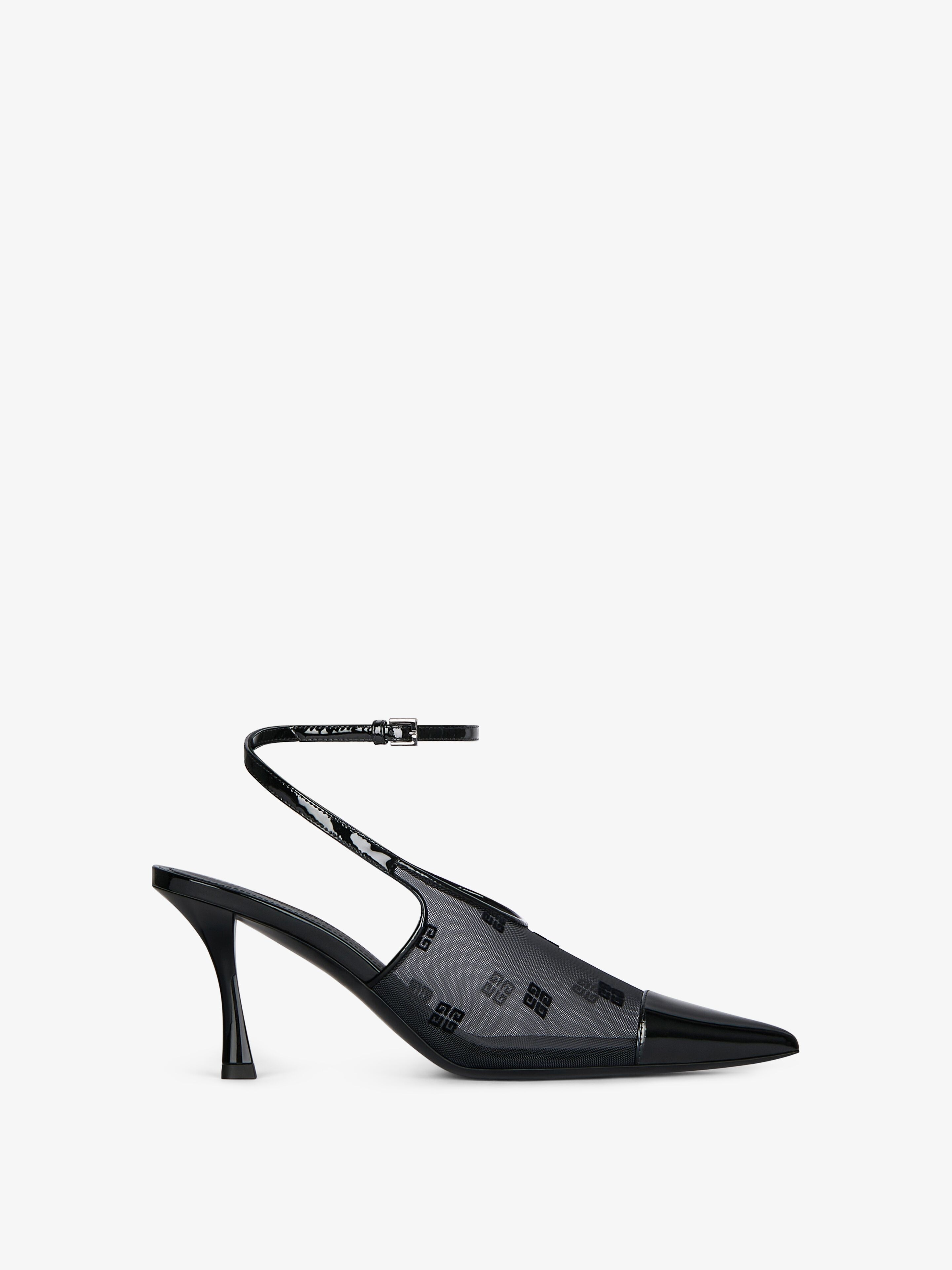 Shop Givenchy Show Slingbacks In 4g Mesh In Black