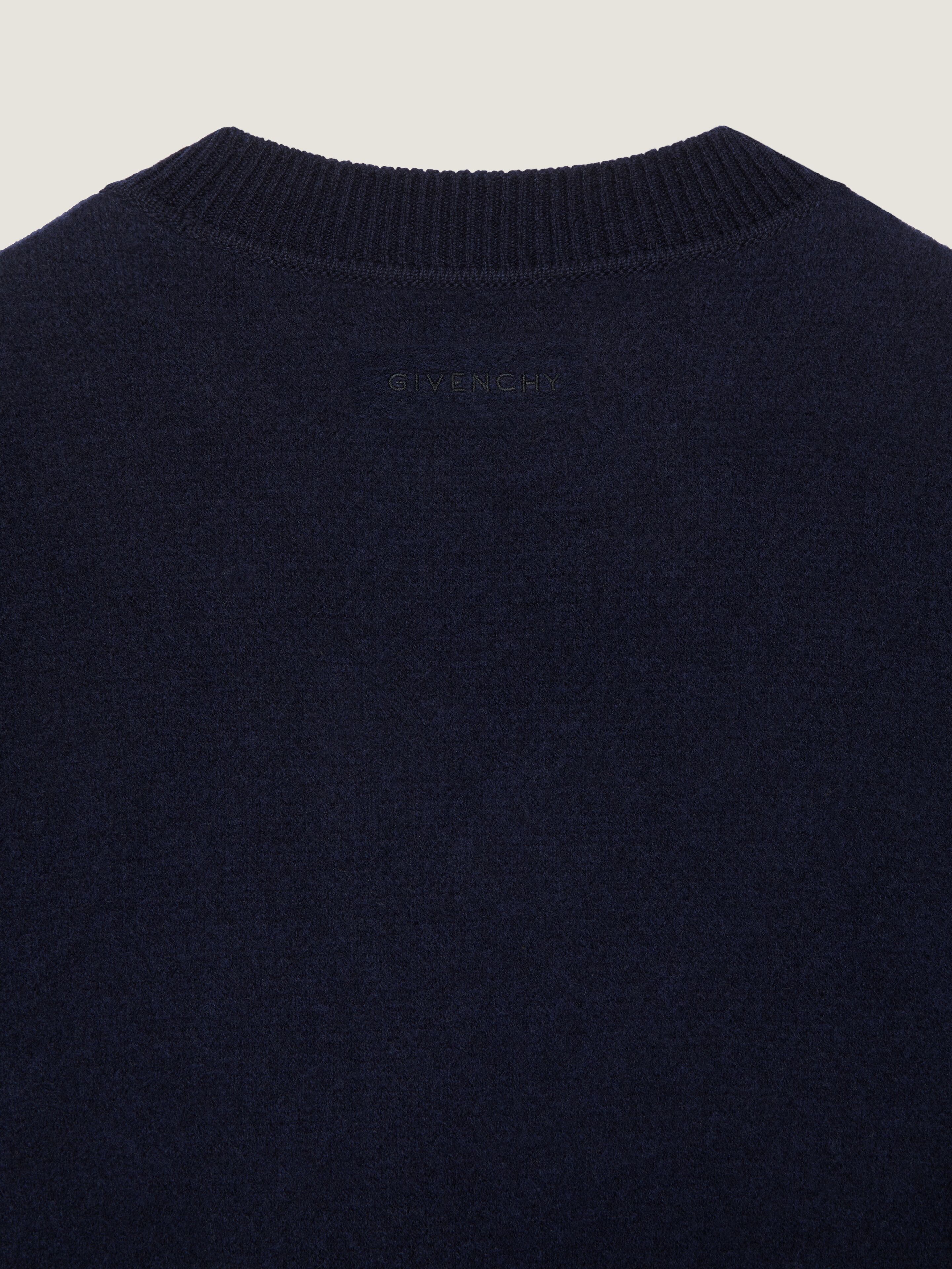 Sweater in wool with brushed Afternoon Light jacquard