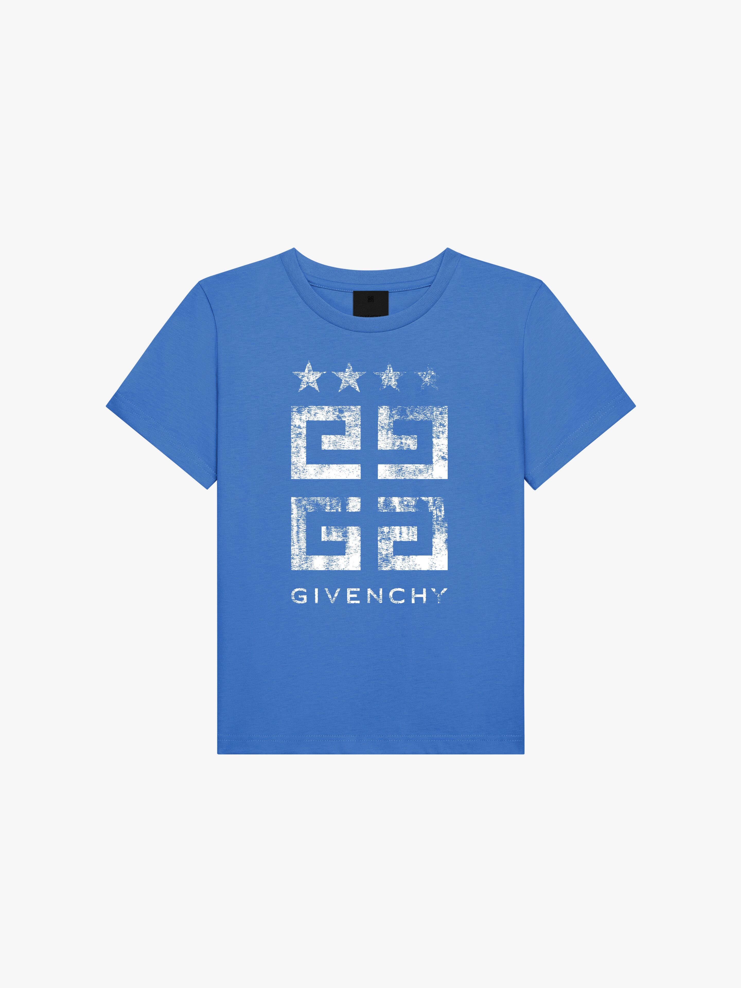 Blue givenchy t shirt on sale