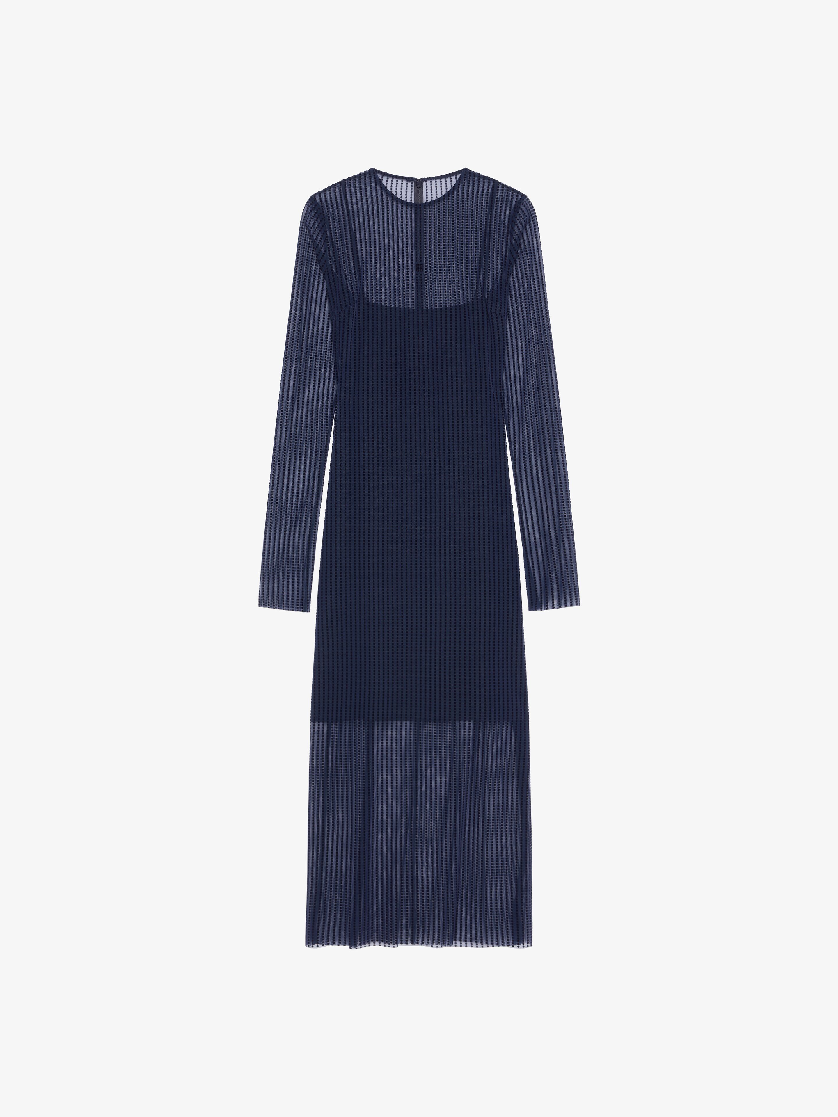 Givenchy - Robe À Pois En Tulle - Bleu - pour Femme - Taille : 34