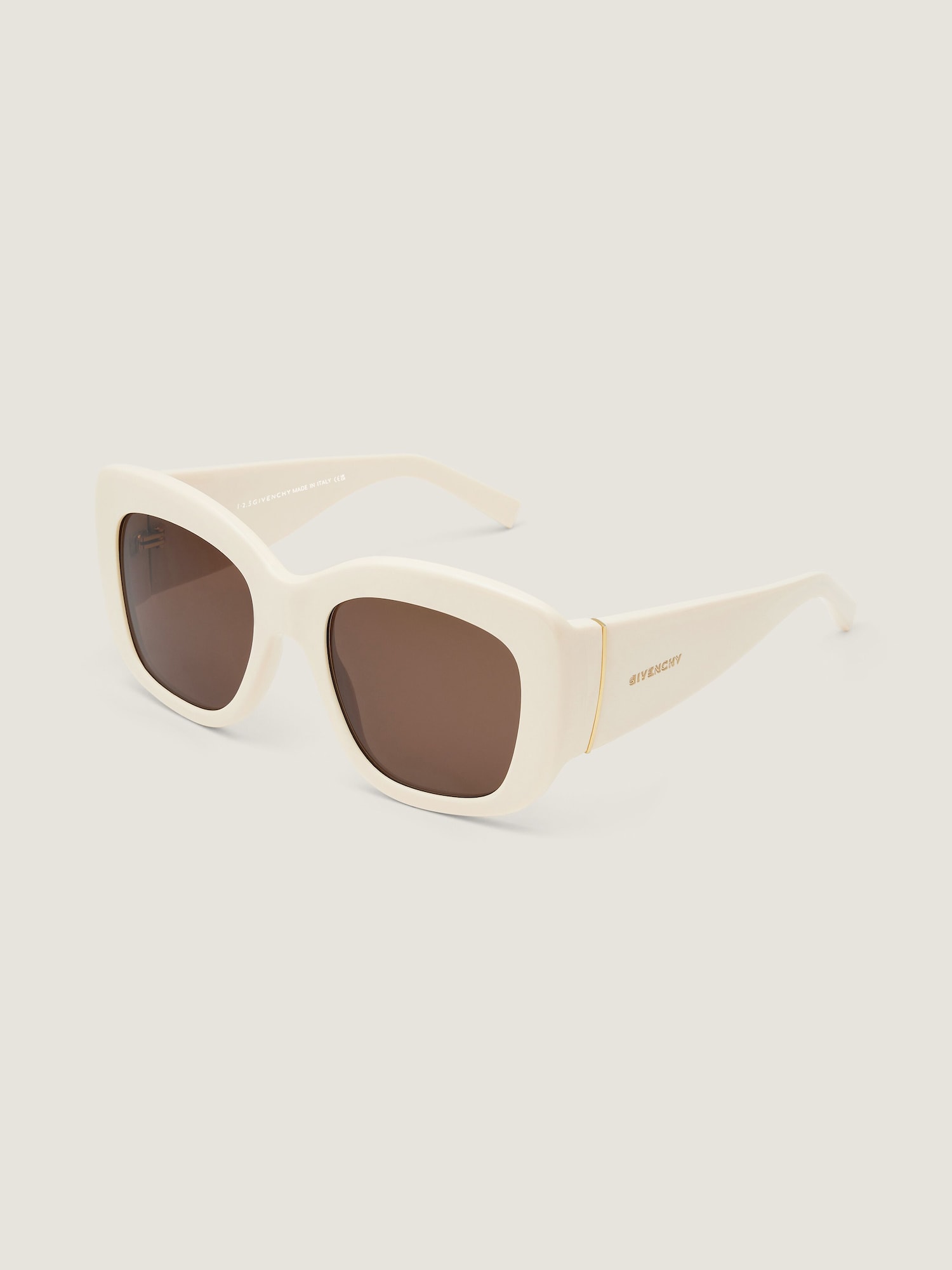 Givenchy White Sunglasses with Brown Lenses Givenchy Anima Pierced Sunglasses in White | Lyst main image 3
