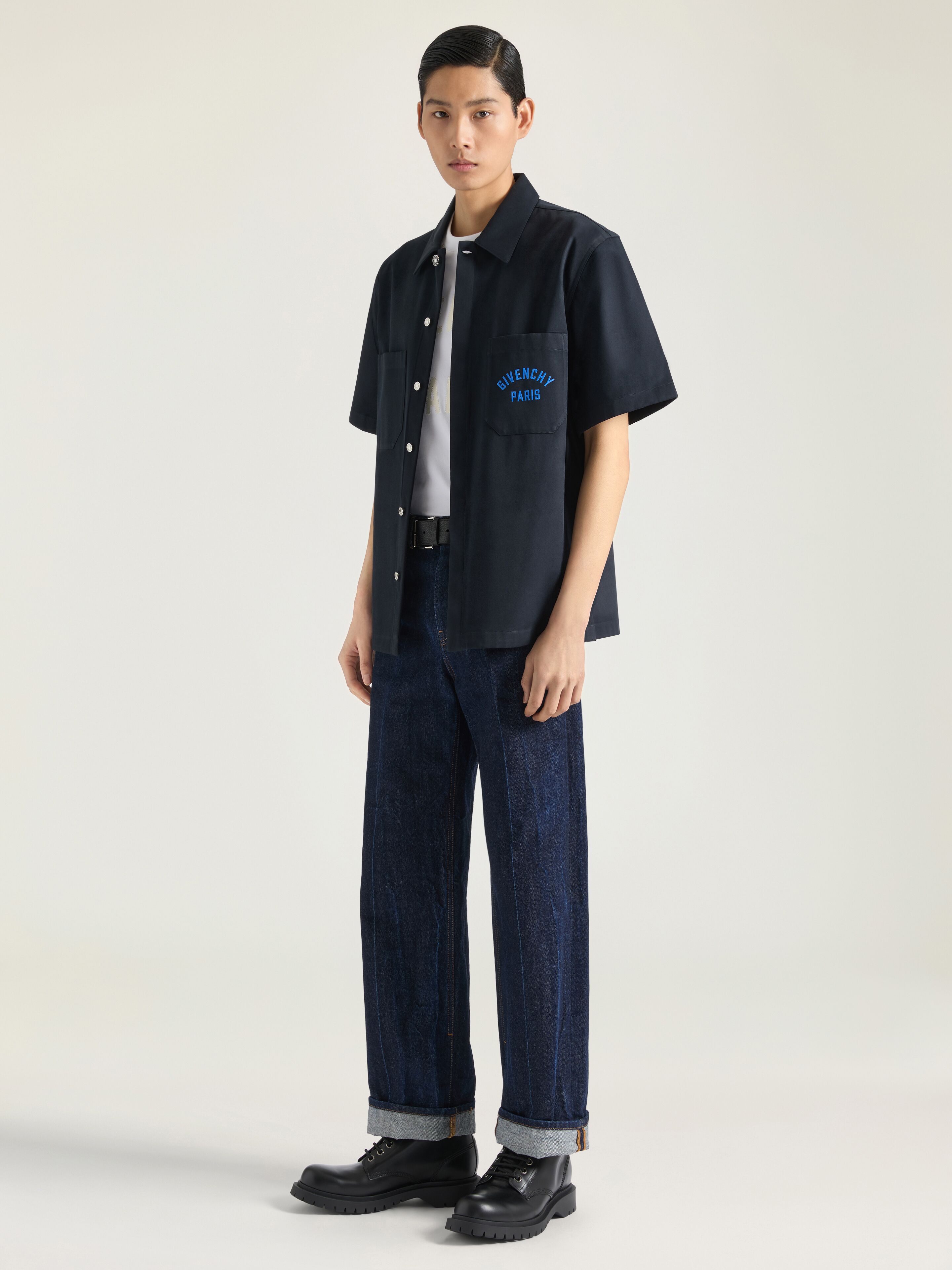 【GIVENCHY】23AW スター柄ポケット付き コットン Tシャツ Givenchy M Black / Red Star T Shirt Short Sleeve Cotton Crew