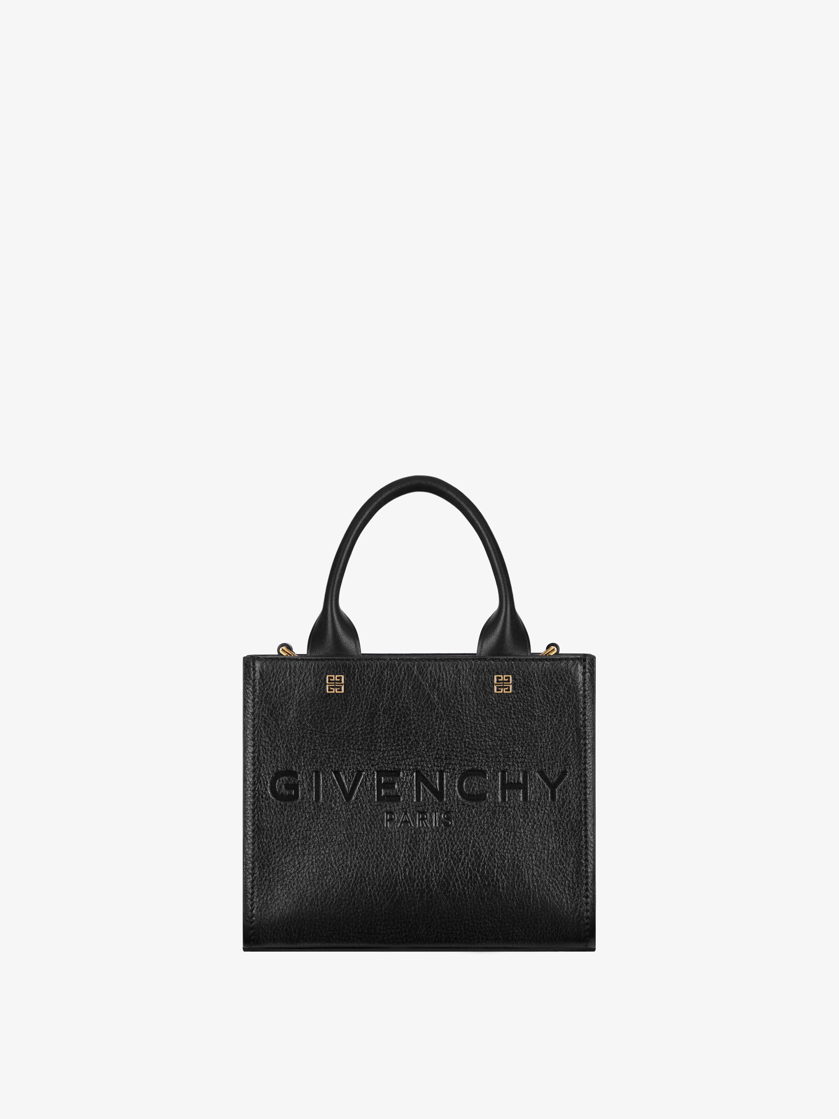 Shop Givenchy Mini G-tote Shopping Bag In Leather In Multicolor