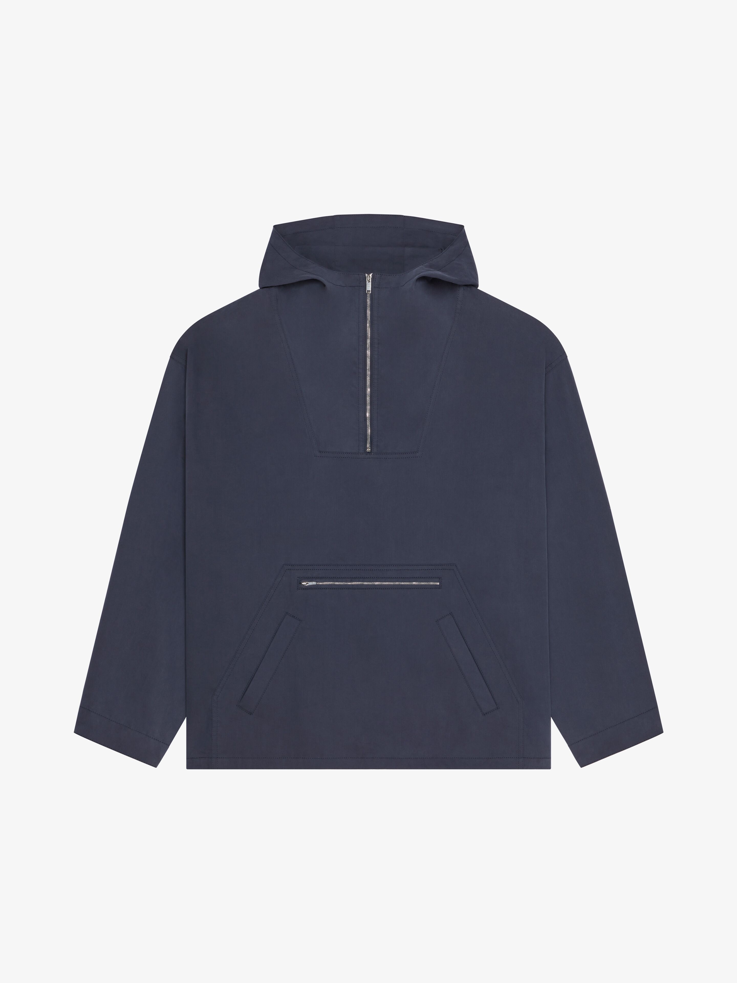 Givenchy - Parka En Coton Lavé À L'ozone - Bleu - pour Homme - Taille : 46