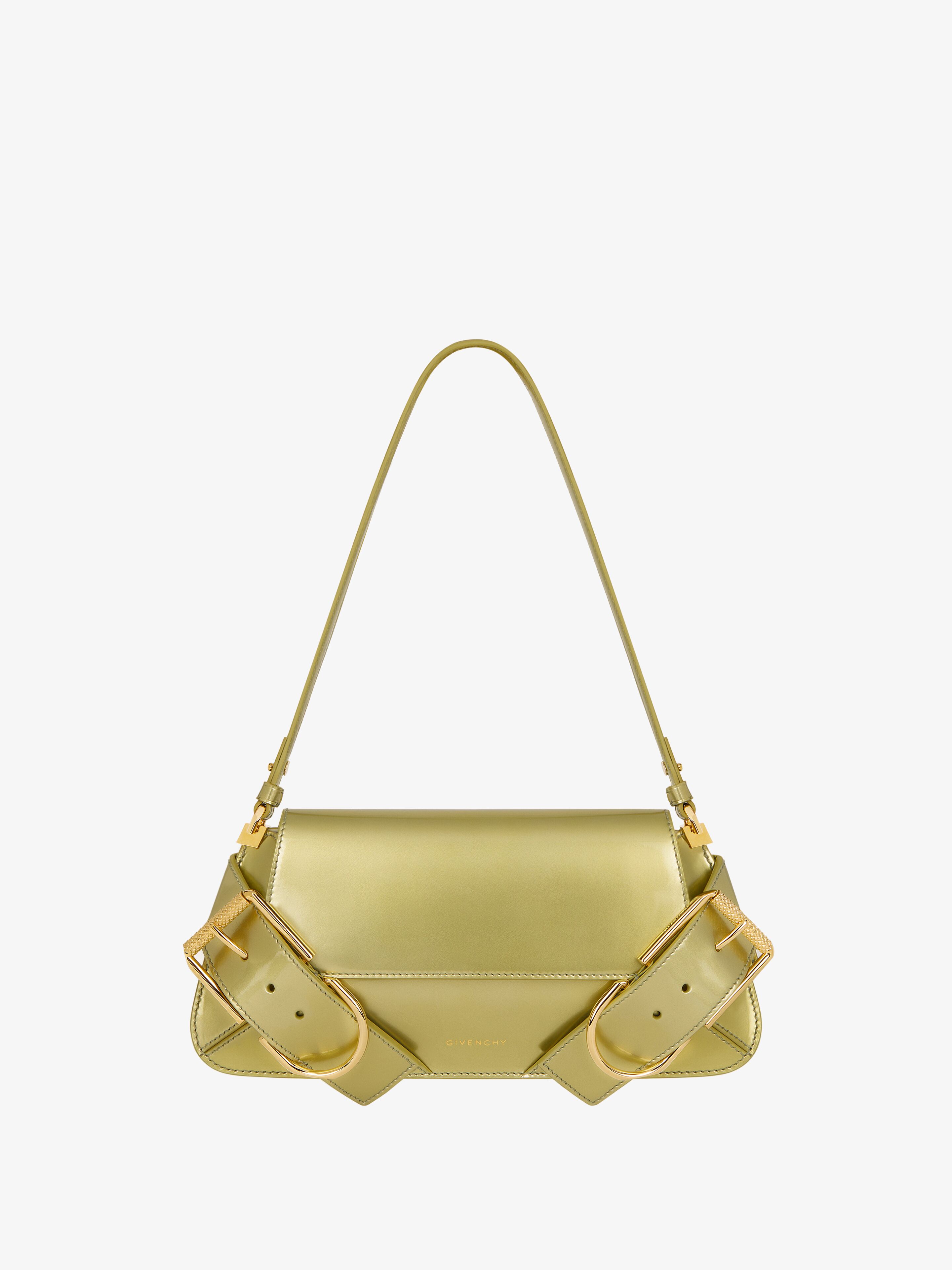 Givenchy - Voyou Shoulder Flap Bag In Patent Effect Leather