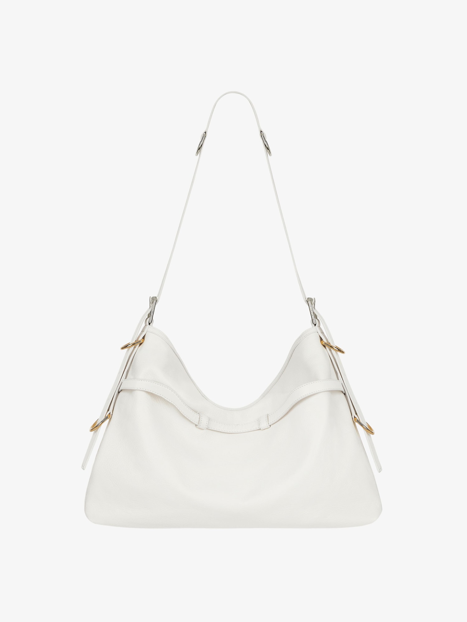 Medium Voyou bag in leather - ivory | Givenchy US