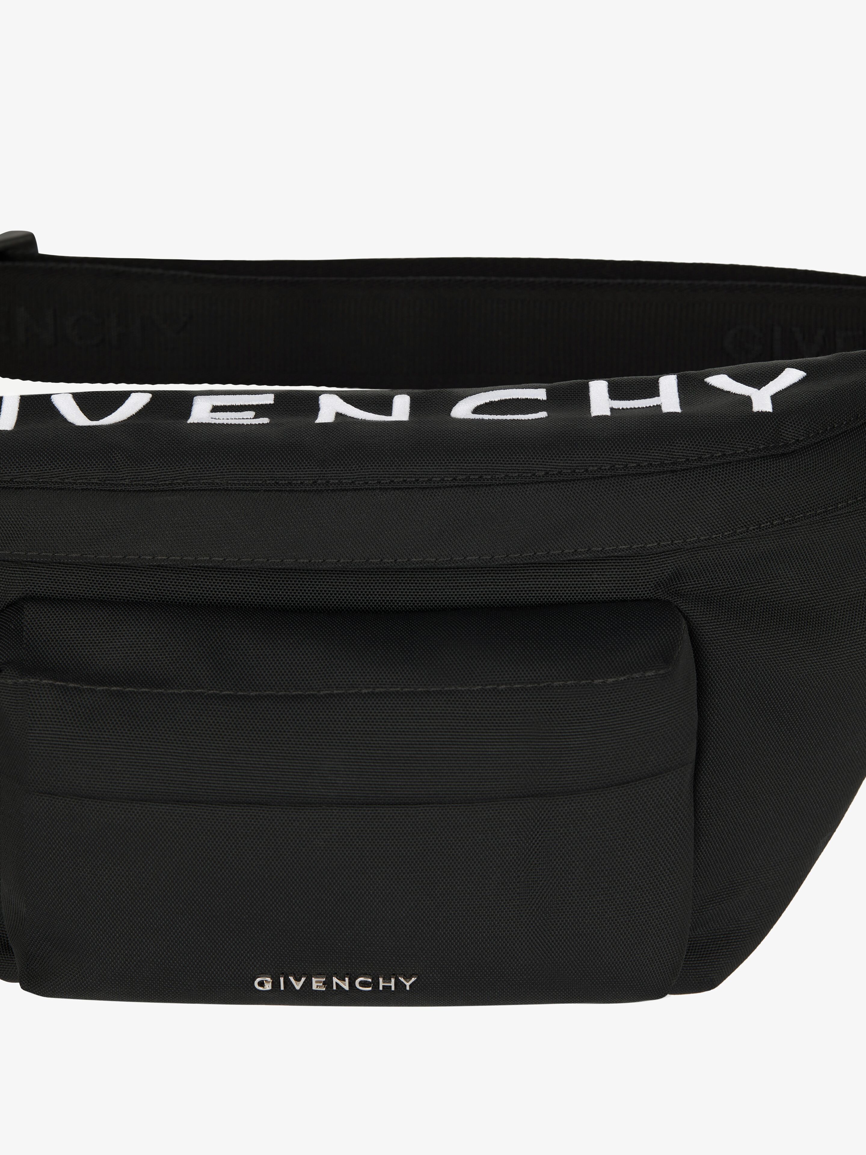 GIVENCHY刺繍入り ナイロン エッセンシャル U ウエストバッグ - ブラック | GIVENCHY JP