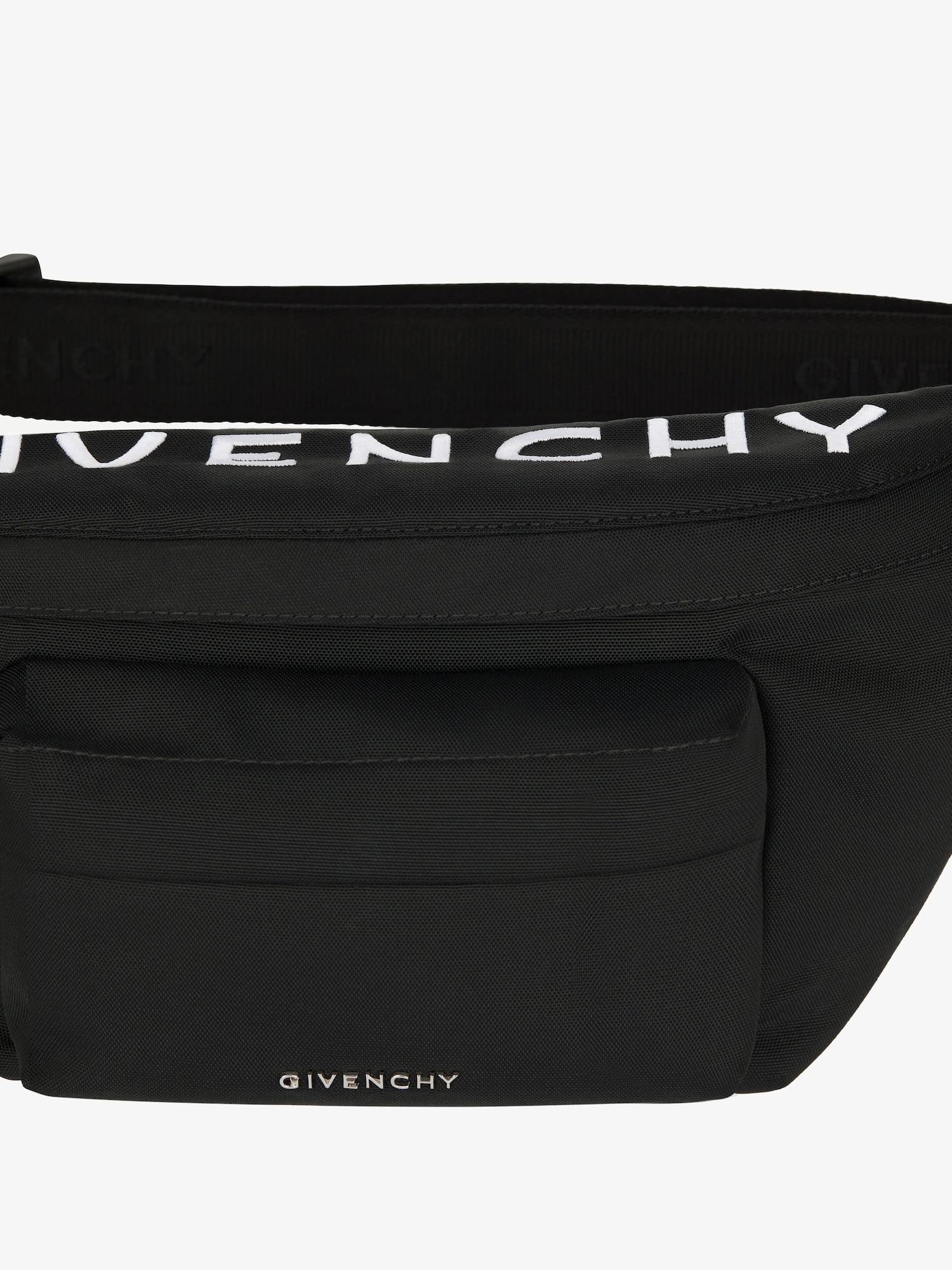 エッセンシャル U ウエストバッグ GIVENCHY刺繍入り - ブラック 