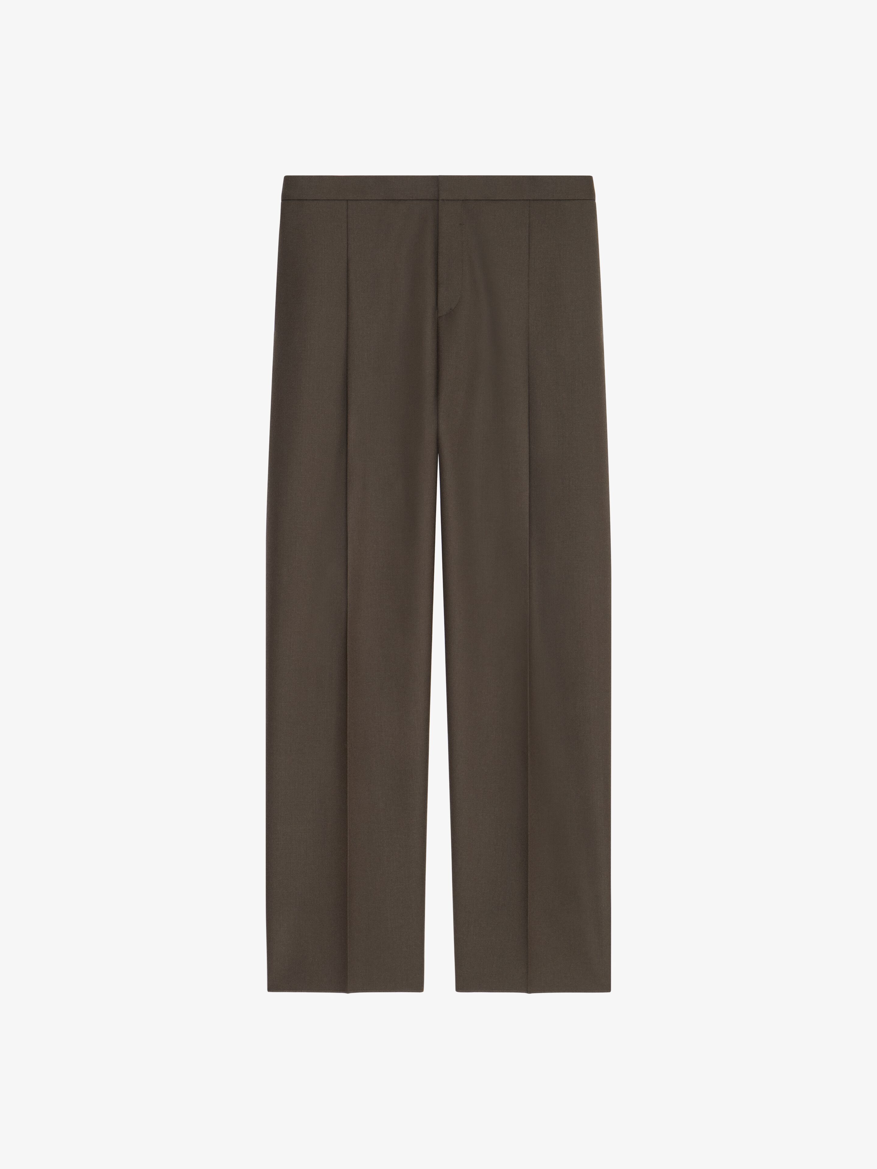 Givenchy - Tailored Pants In Wool - Green - Men - Size: 52