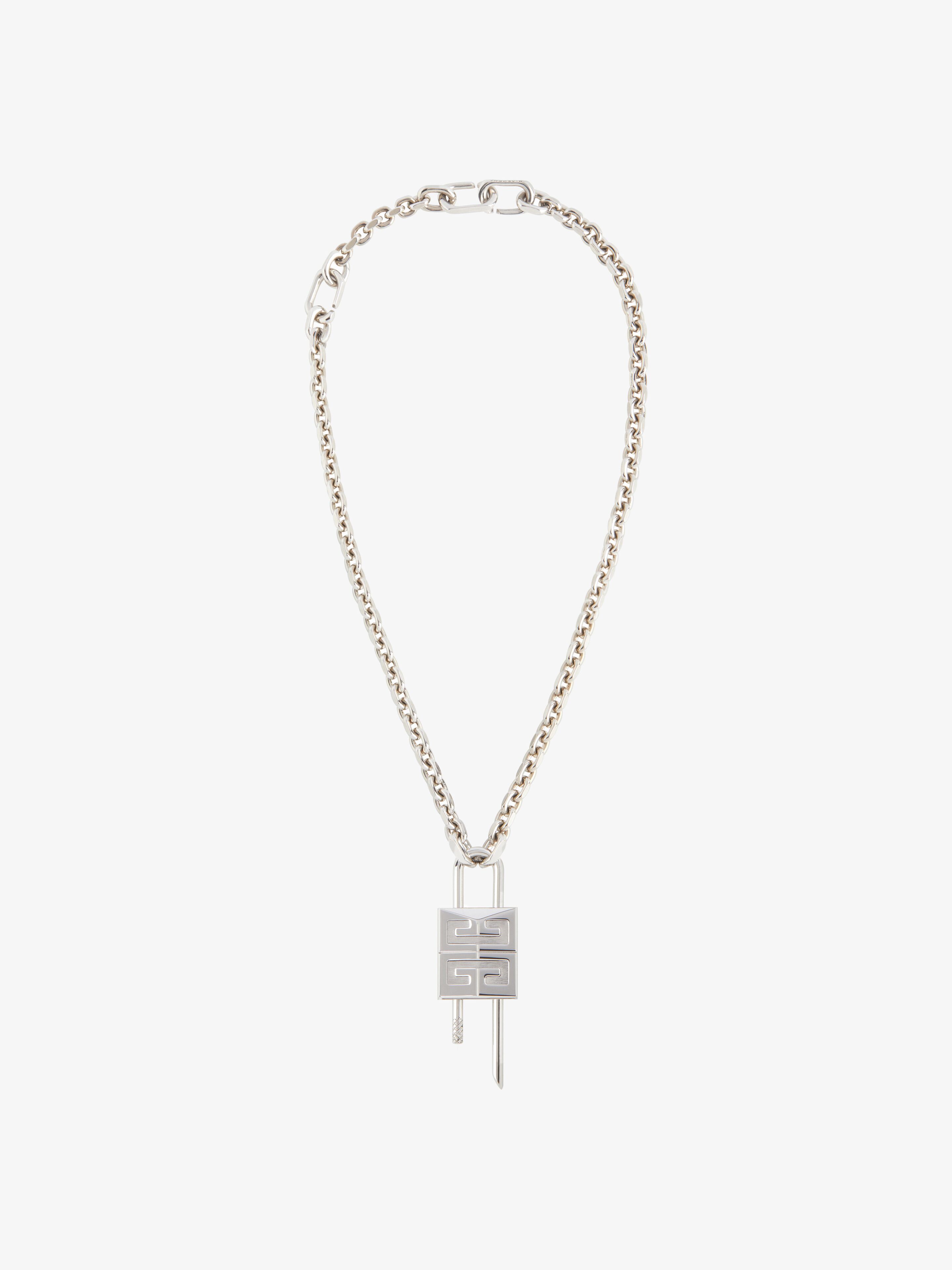 Givenchy - Collier Lock Petit Modèle En Métal - pour Femme