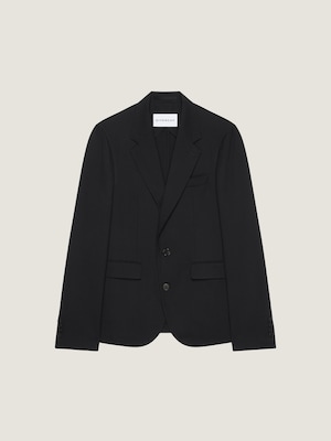 Veste destructurée simple boutonnage en flanelle