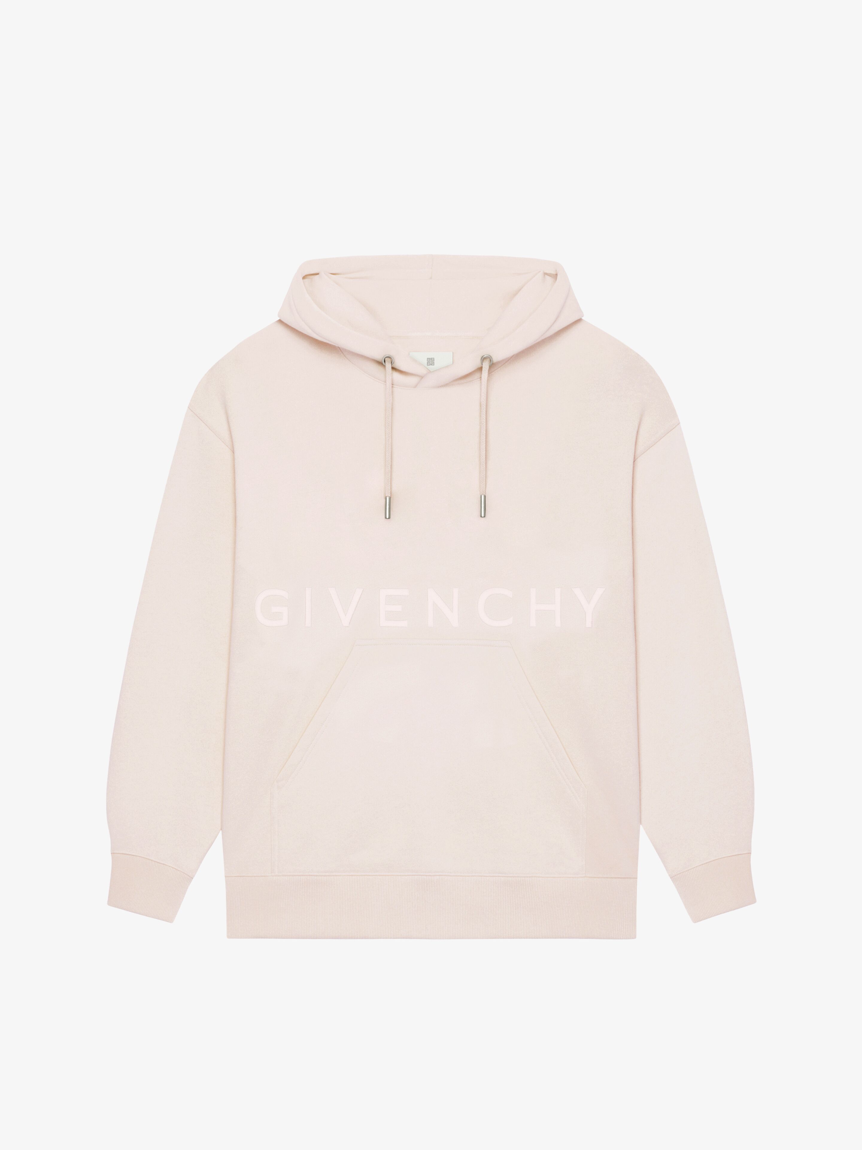 Shop Givenchy 4g Slim Fit Hoodie In Fleece In Nude Pink