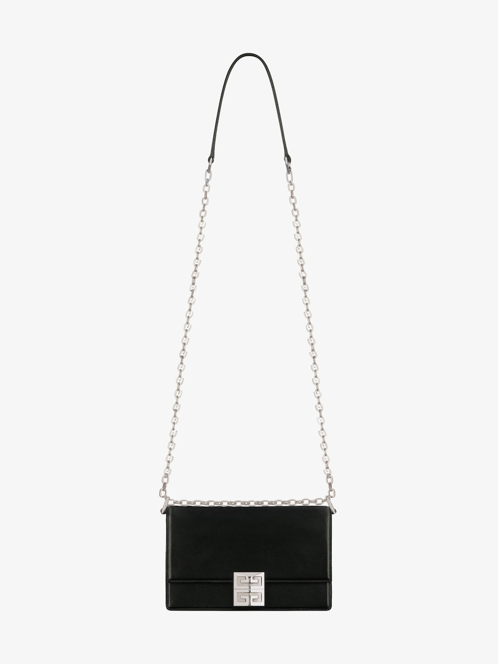 Small 4G bag in Box leather with chain - black | Givenchy US