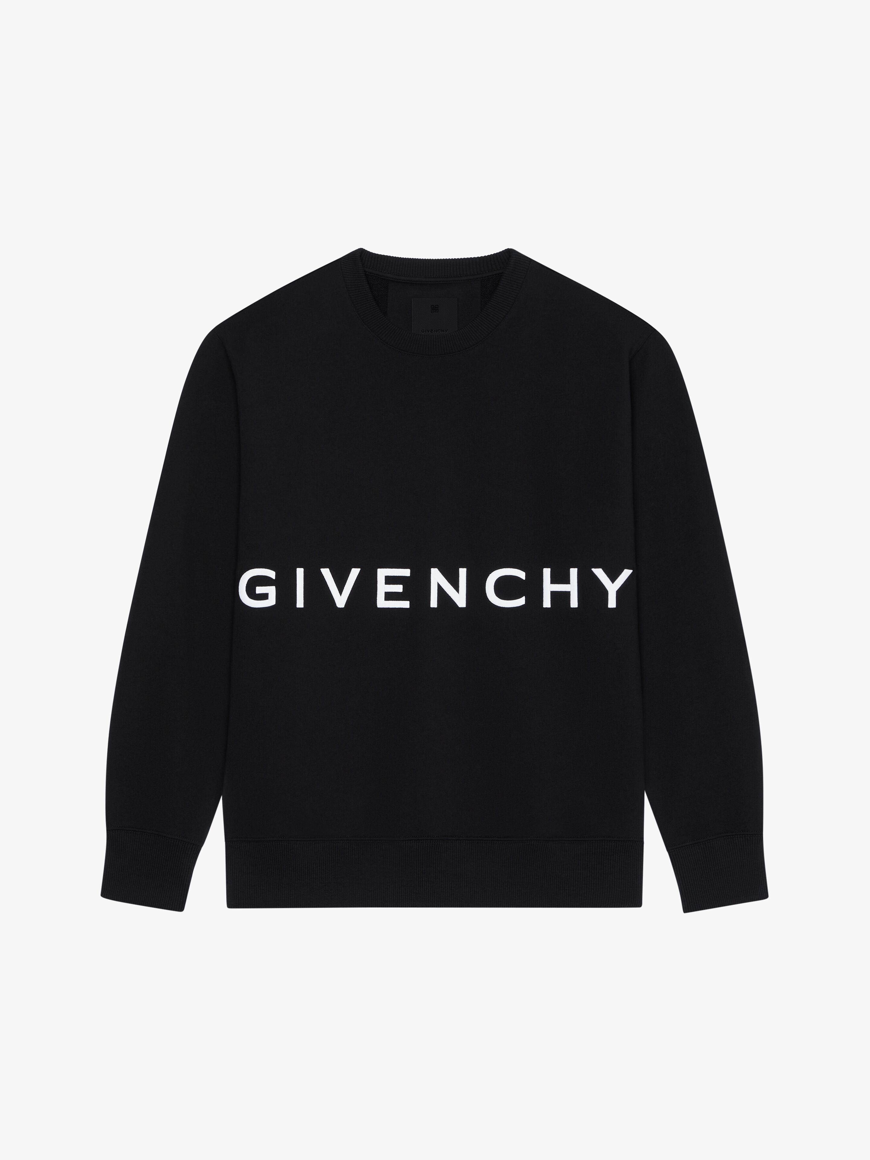 Givenchy Men's Slim Fit Sweatshirt In Embroidered Felpa In Black