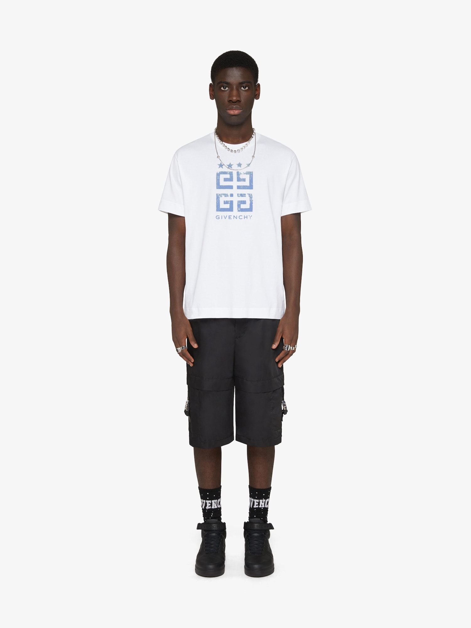 4G Stars slim fit t-shirt in cotton | Givenchy US | Givenchy
