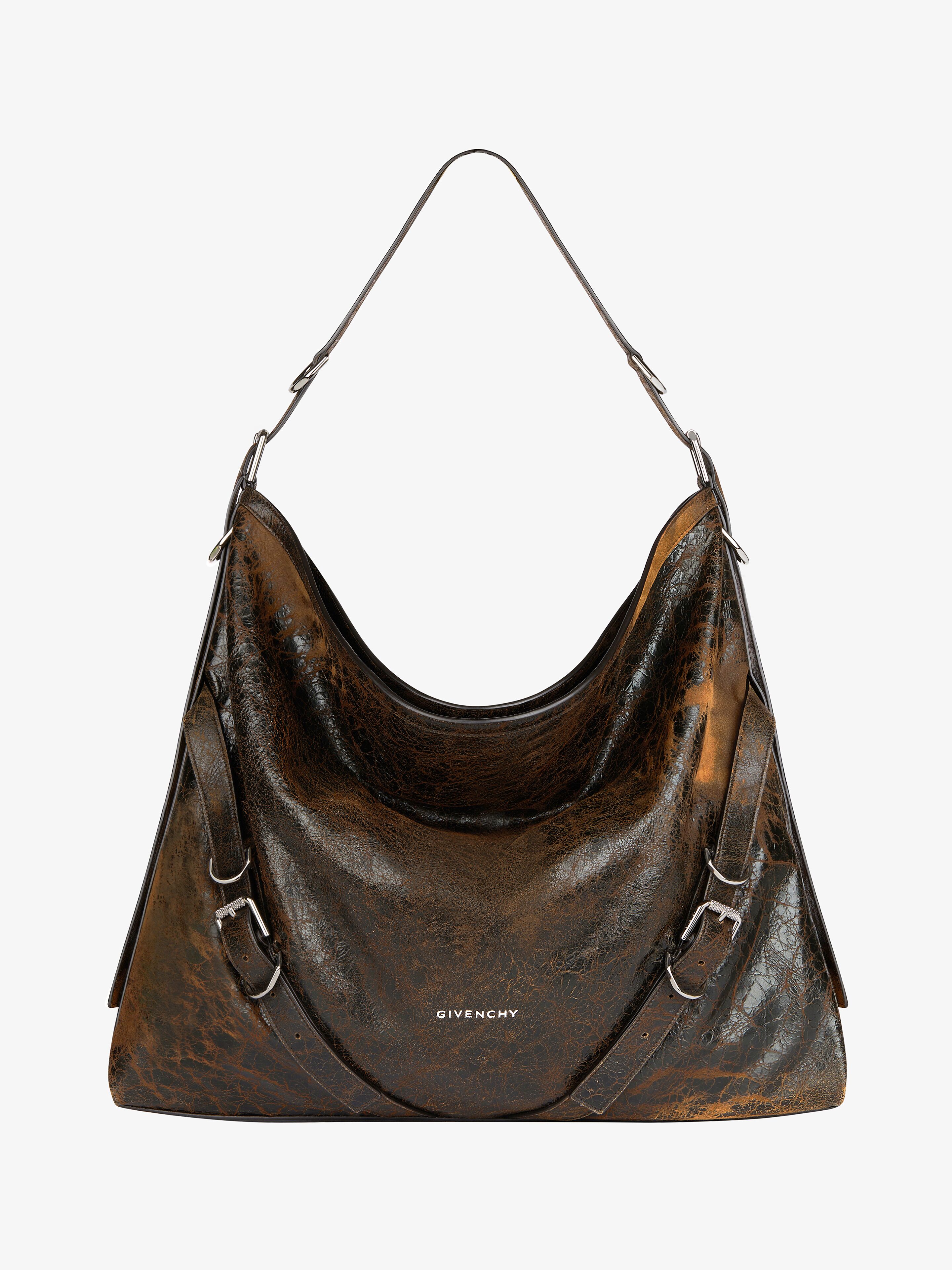 Large Voyou bag in crackled leather Givenchy CA Givenchy