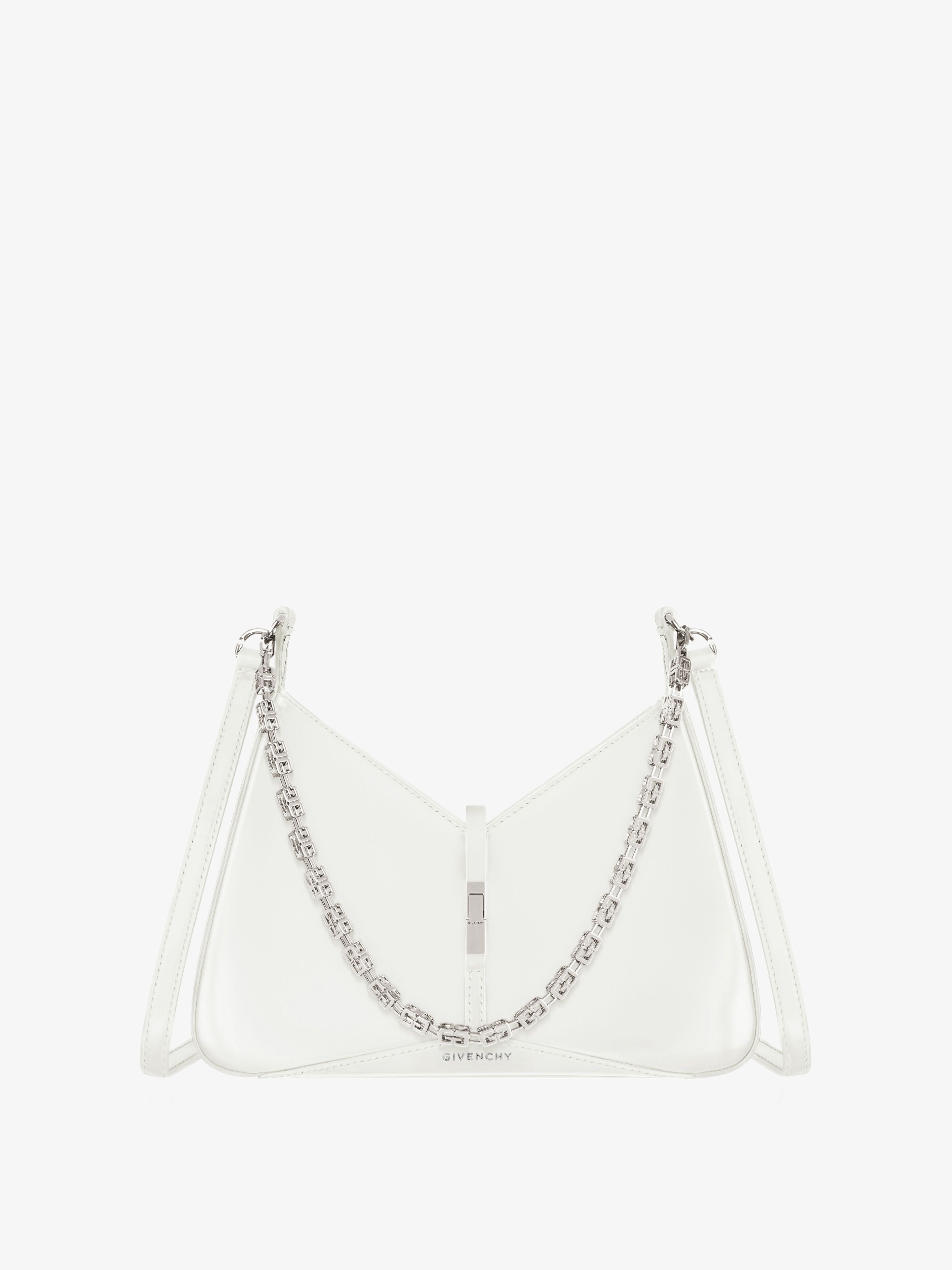 Shop Givenchy Small Cut Out Bag In Shiny Leather With Chain In Multicolor