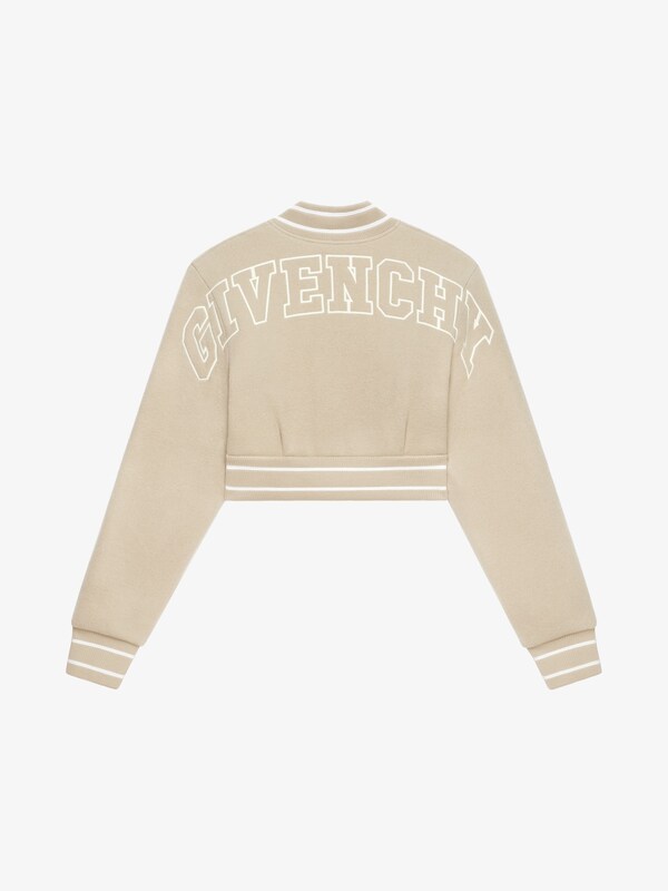 Cropped Varsity Jacket In Wool Givenchy Us Givenchy 9877