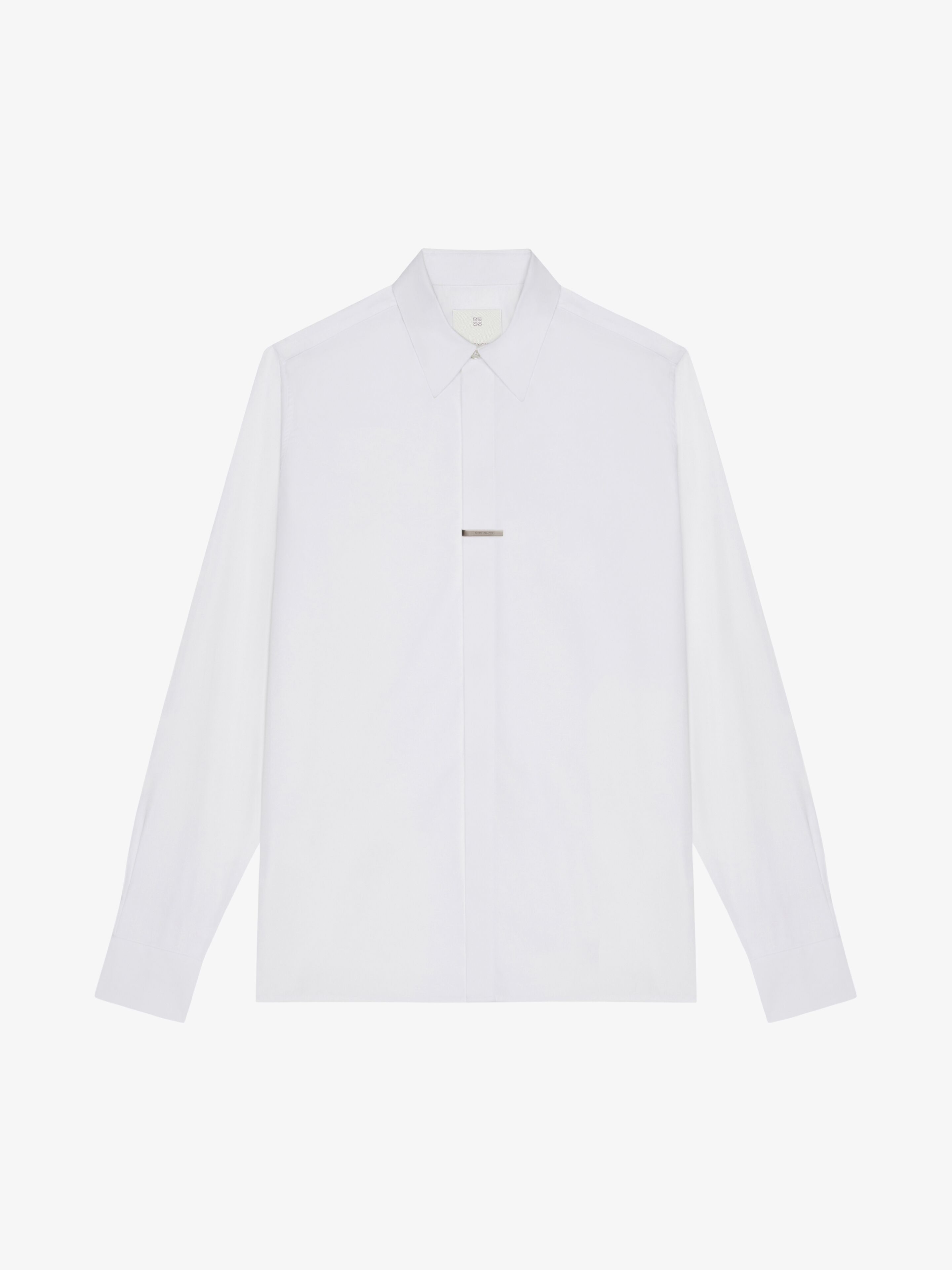 Givenchy - Shirt In Poplin - White - Men - Size: 43