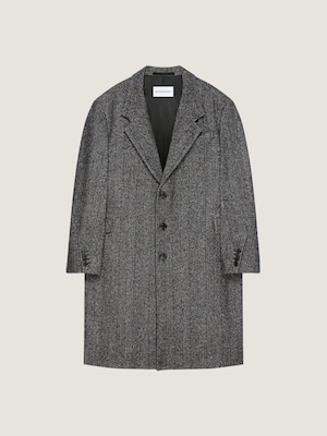 Manteau à chevrons en laine