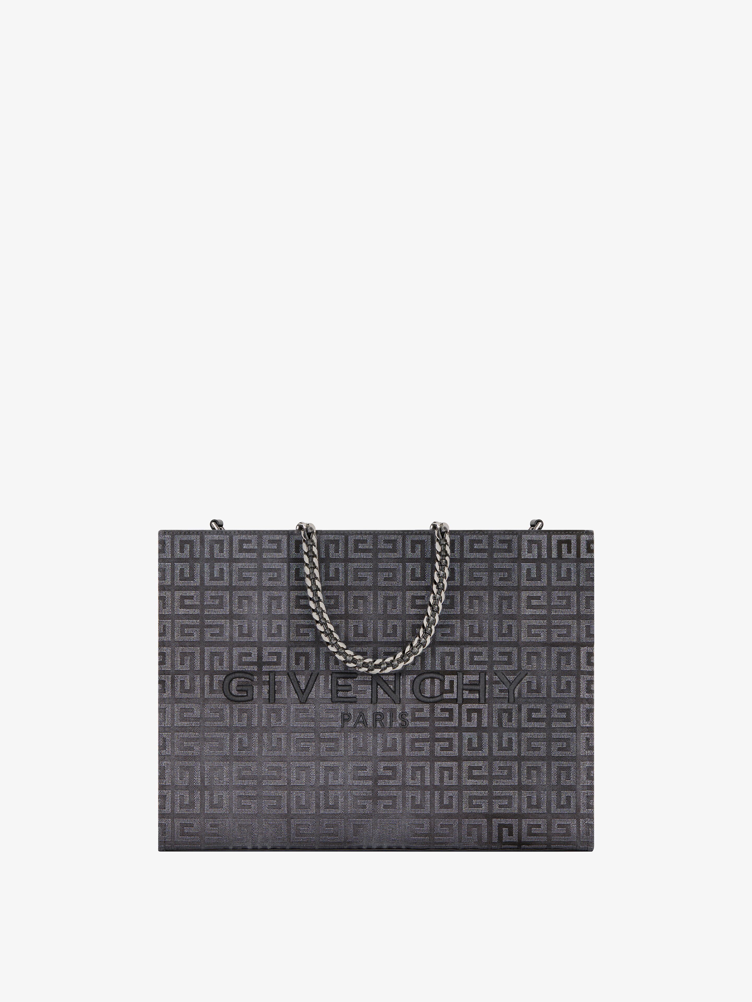 Givenchy Women's Medium G-tote Shopping Bag In 4g Canvas With Chain In Multicolor