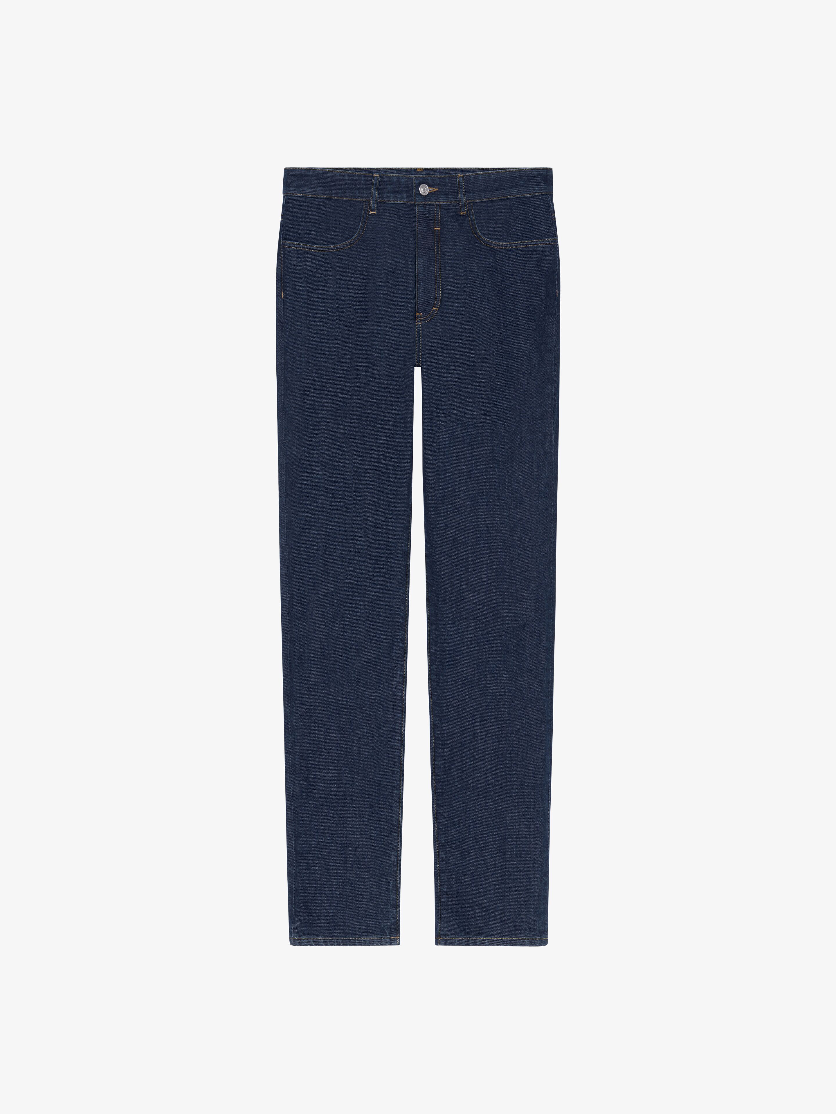 Shop Givenchy Slim Fit Jeans In Denim In Indigo Blue