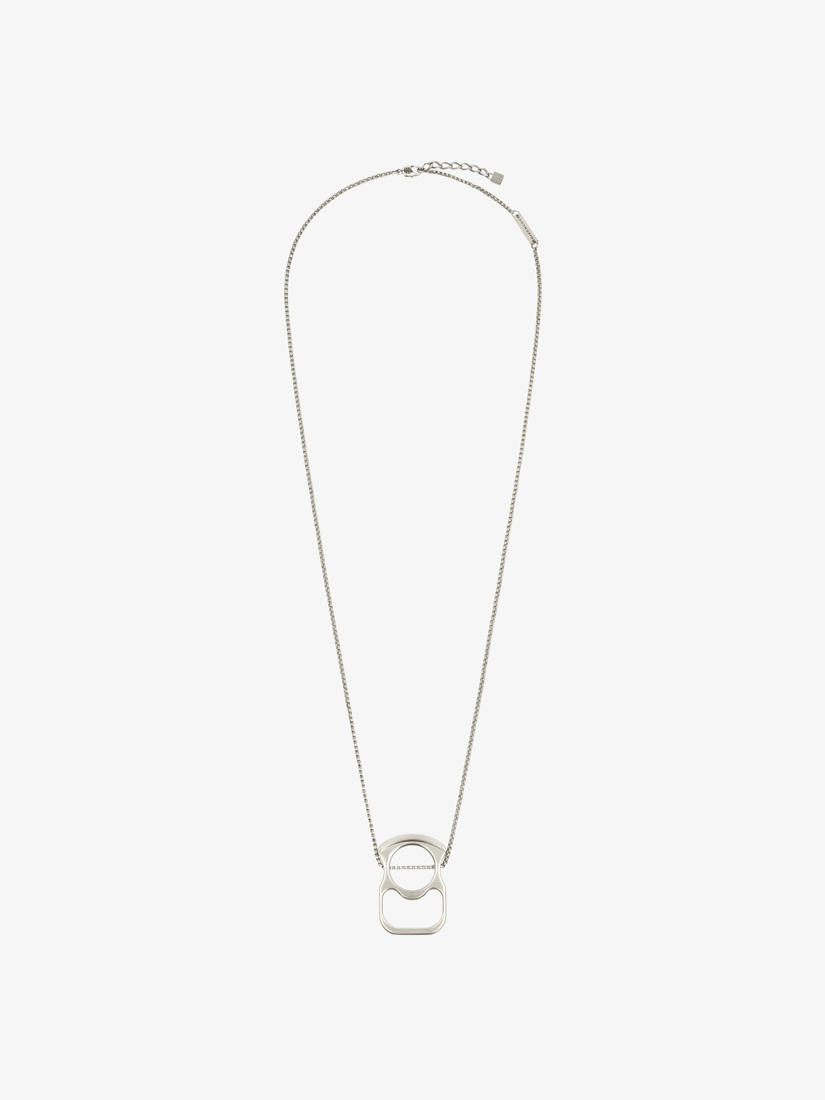 GIVENCHY G CAN NECKLACE IN METAL