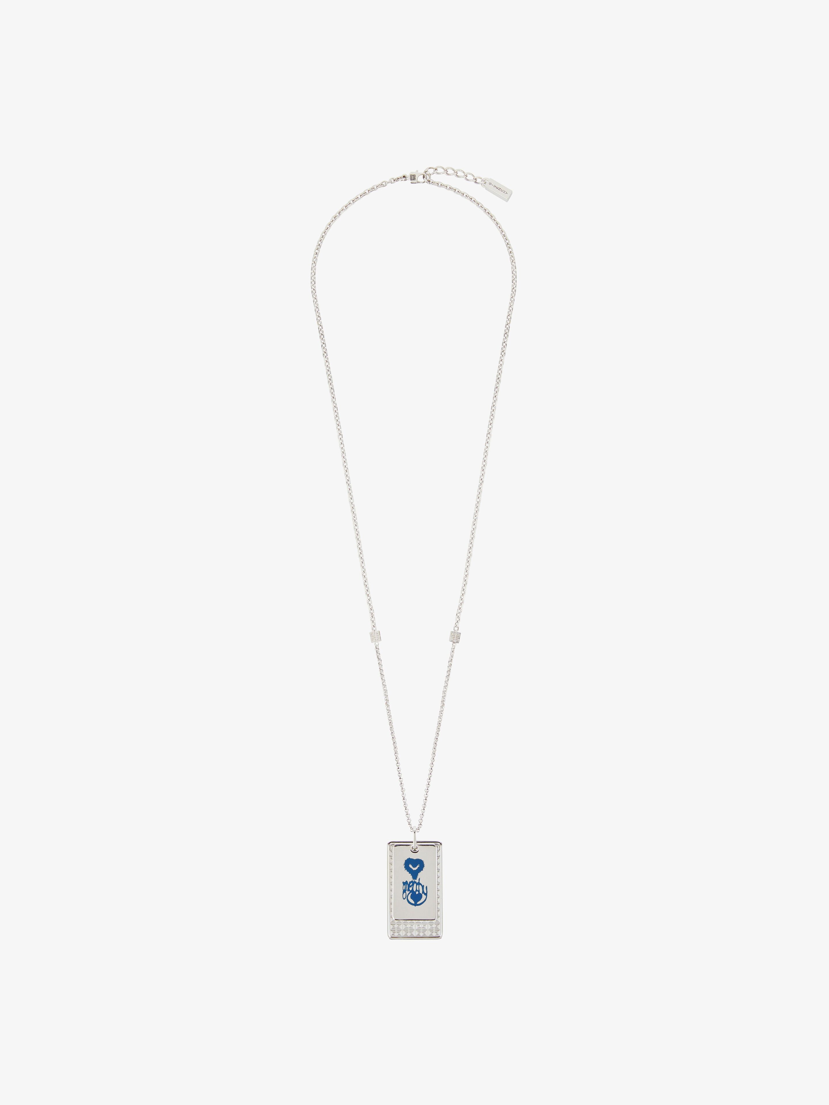GIVENCHY GIVENCHY DOUBLE TAG NECKLACE IN METAL