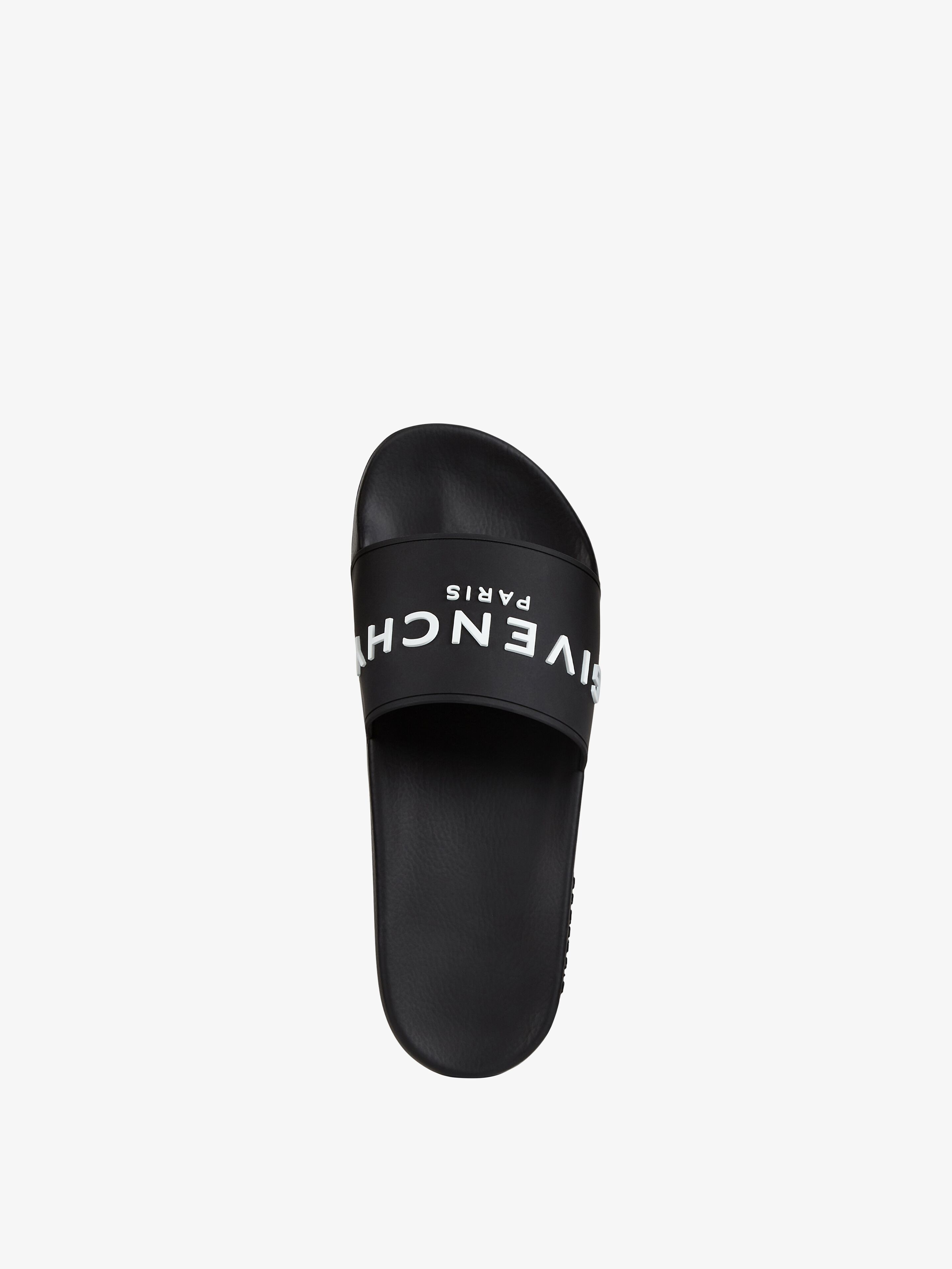 Givenchy Paris flat slides in hotsell rubber