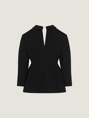 Veste inversée en laine