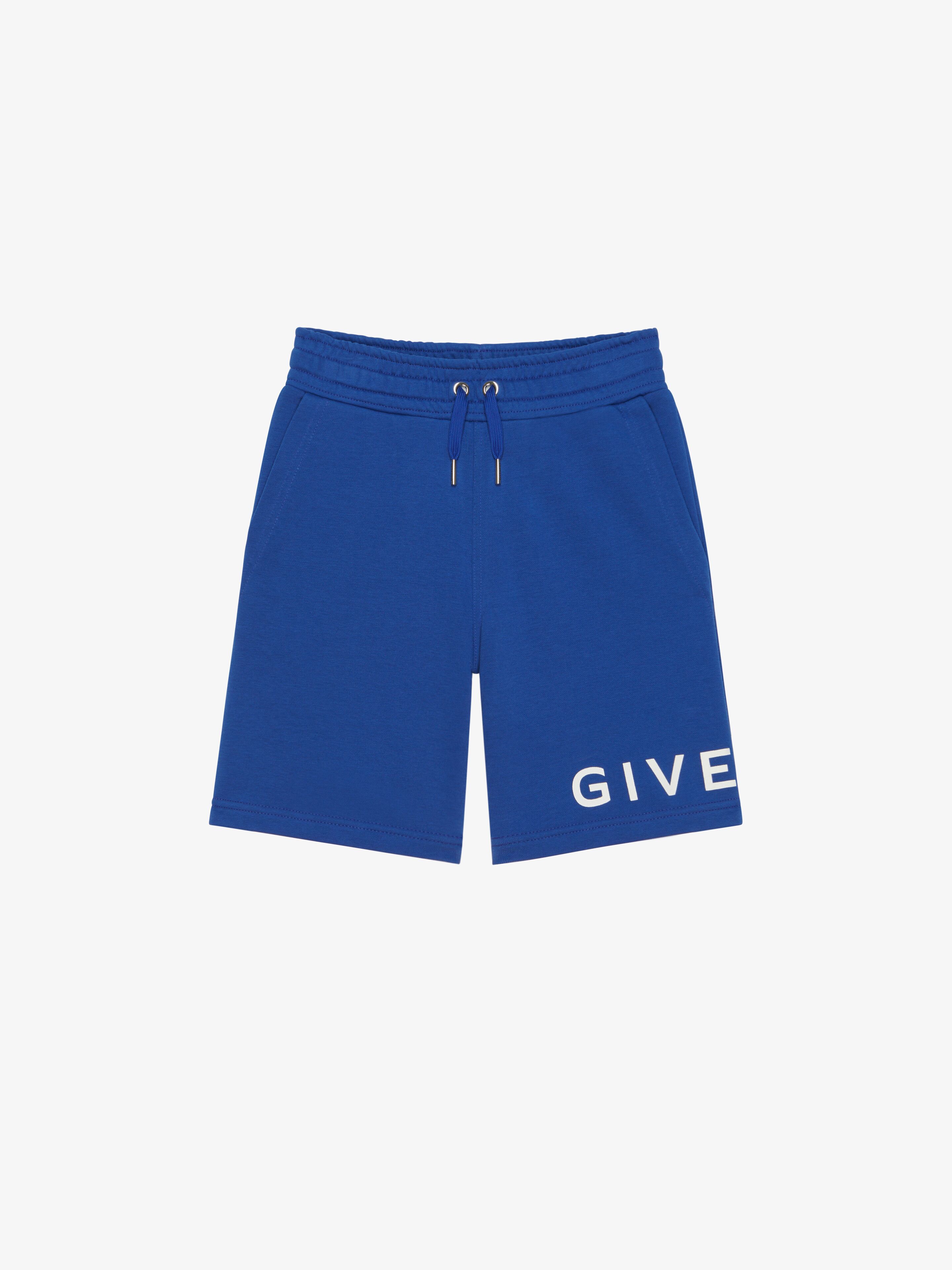 Bermuda shorts in fleece in royal blue Givenchy US