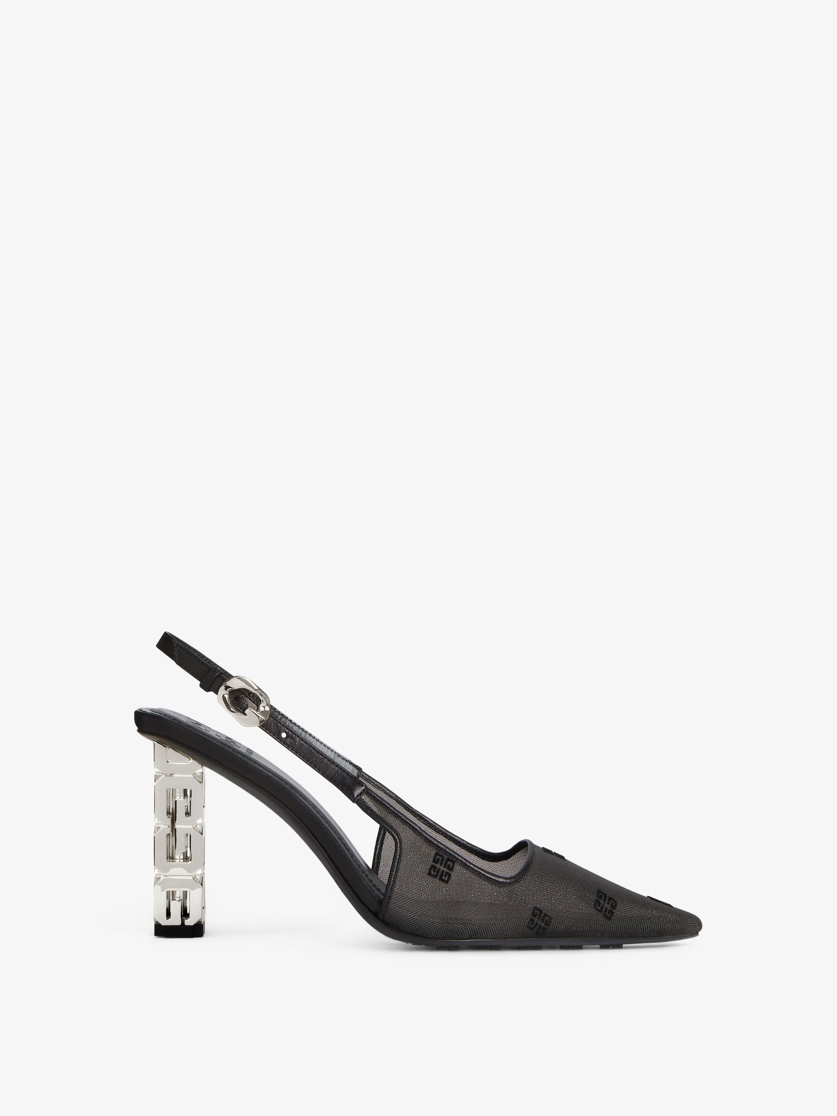 Givenchy - Escarpins G Cube En Résille 4G - Noir - pour Femme - Taille : 38
