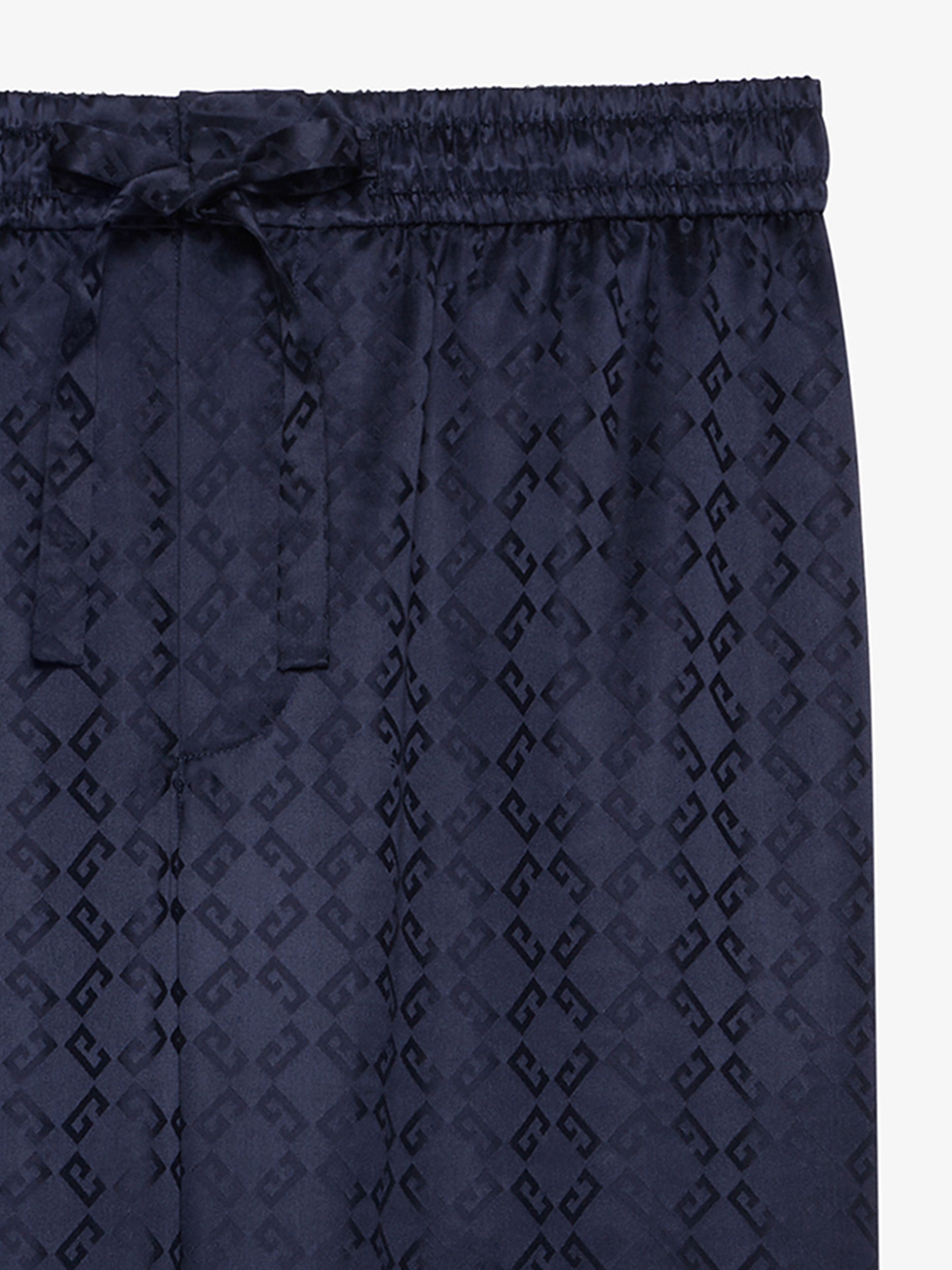 Pyjamas pants in monogram 72 jacquard in - dark blue
