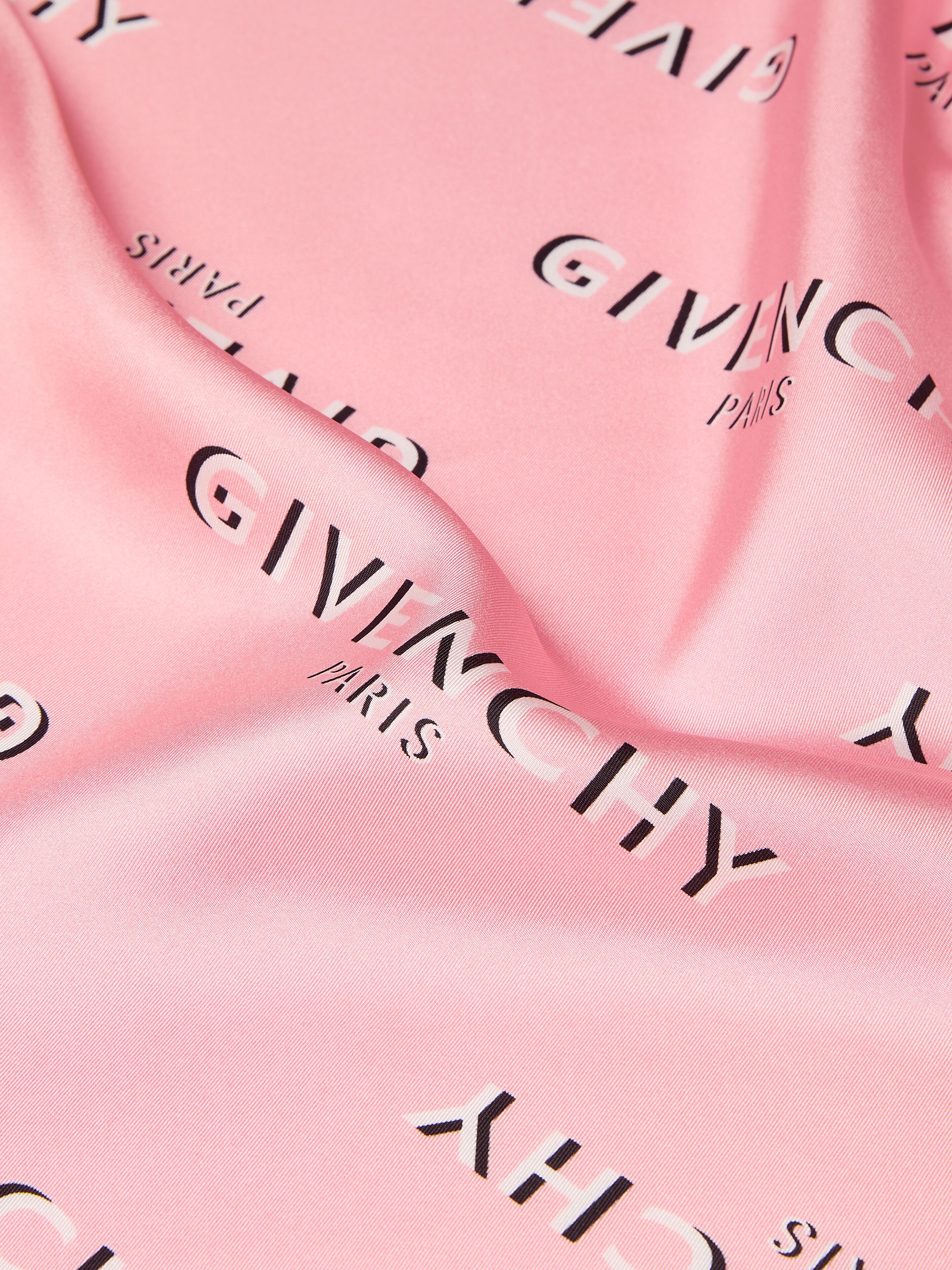 GIVENCHYシャドゥ シルク スモール スカーフ - ライトピンク - ハイ