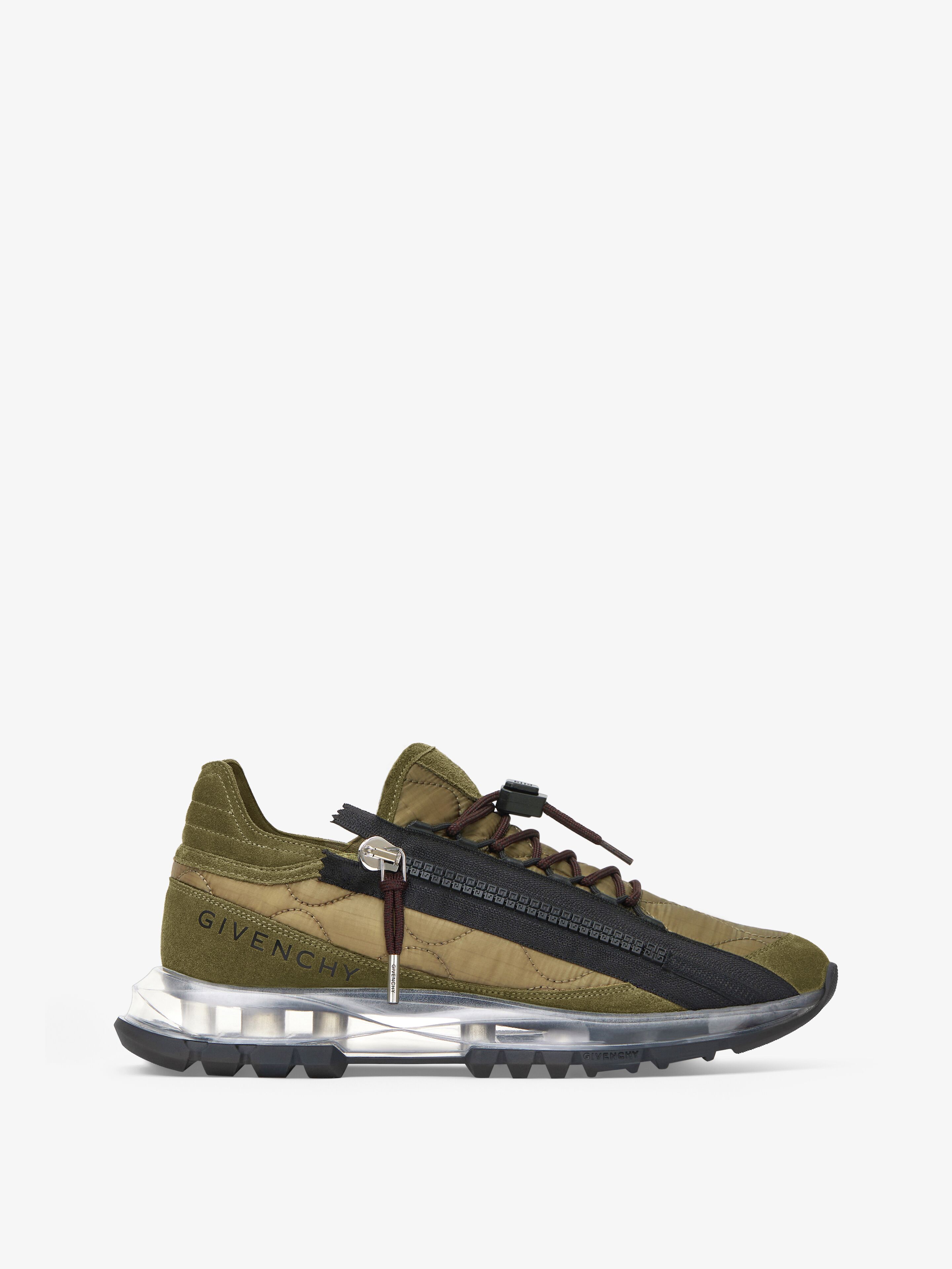 Givenchy - Sneakers Spectre En Tissu Matelassé Et Suède - Kaki - pour Homme - Taille : 44