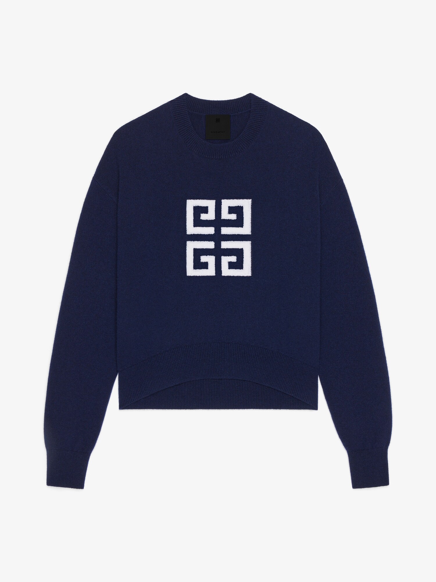 4G カシミア セーター - ネイビー/ホワイト | GIVENCHY JP