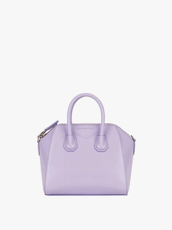 Small Antigona Metallic Leather Handbag