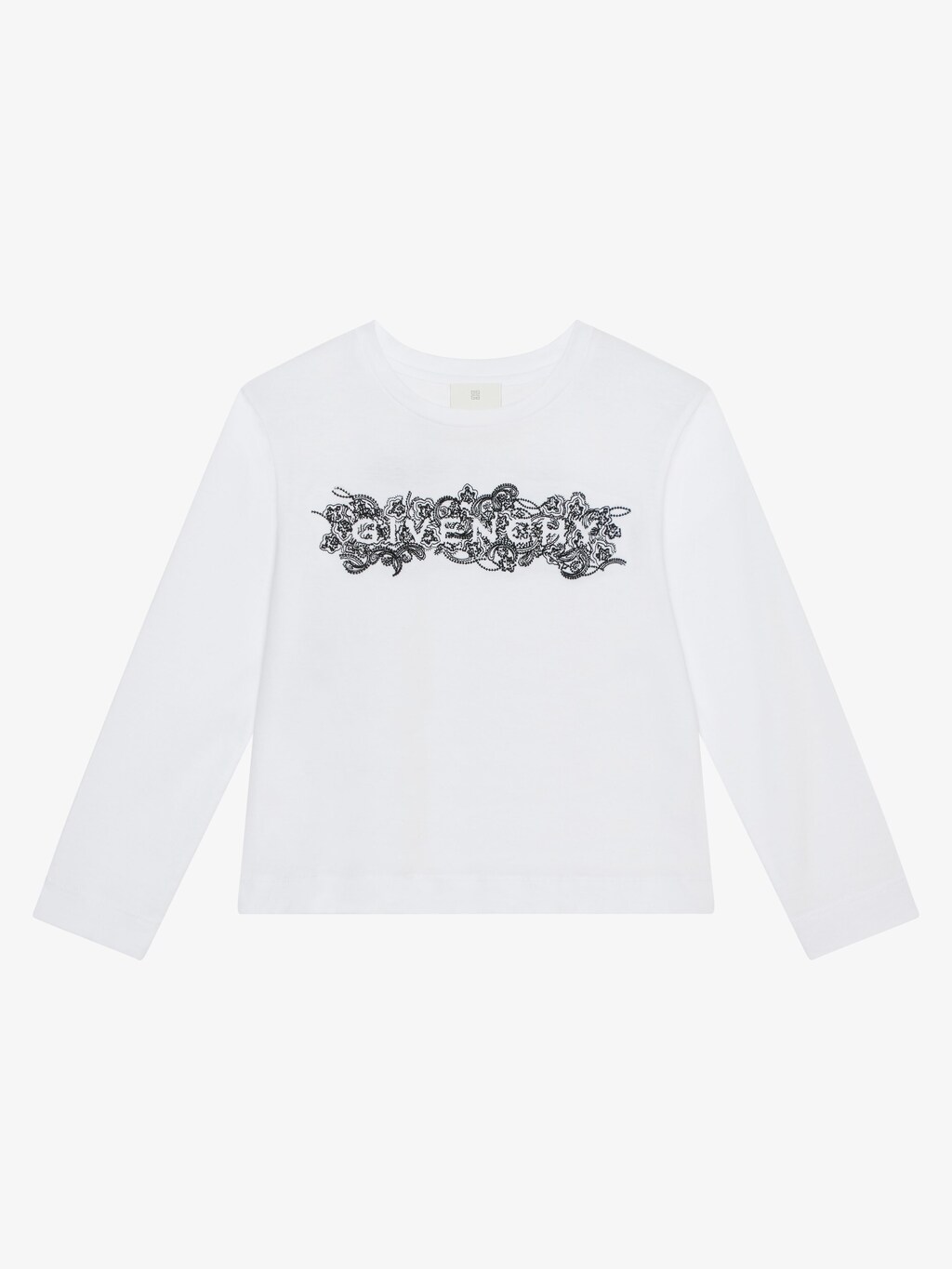 givenchy.com | T-shirt in embroidered jersey