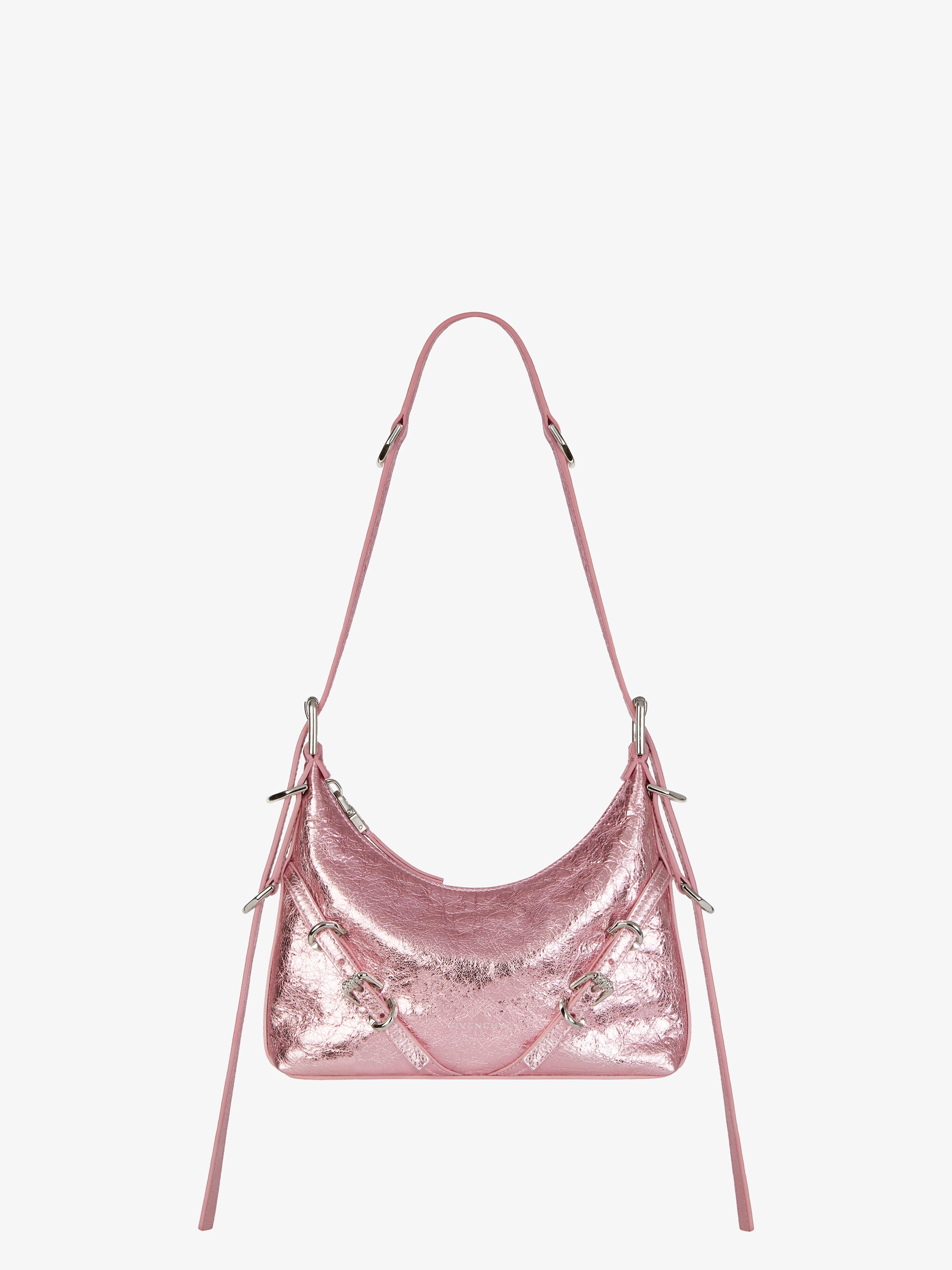 Shop Givenchy Mini Voyou Bag In Laminated Leather In Multicolor