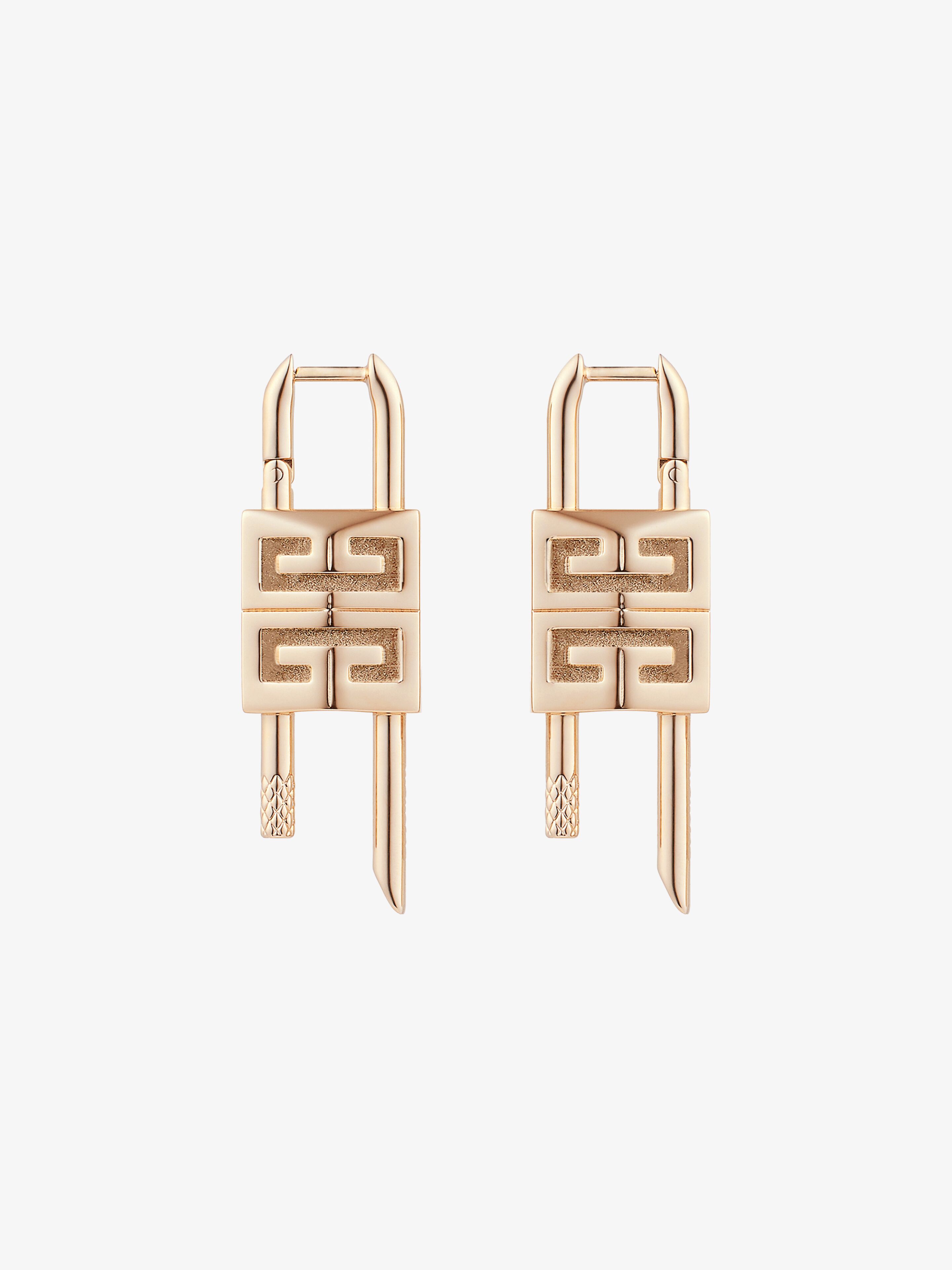 Givenchy - Boucles D'oreilles Lock En Métal - pour Femme