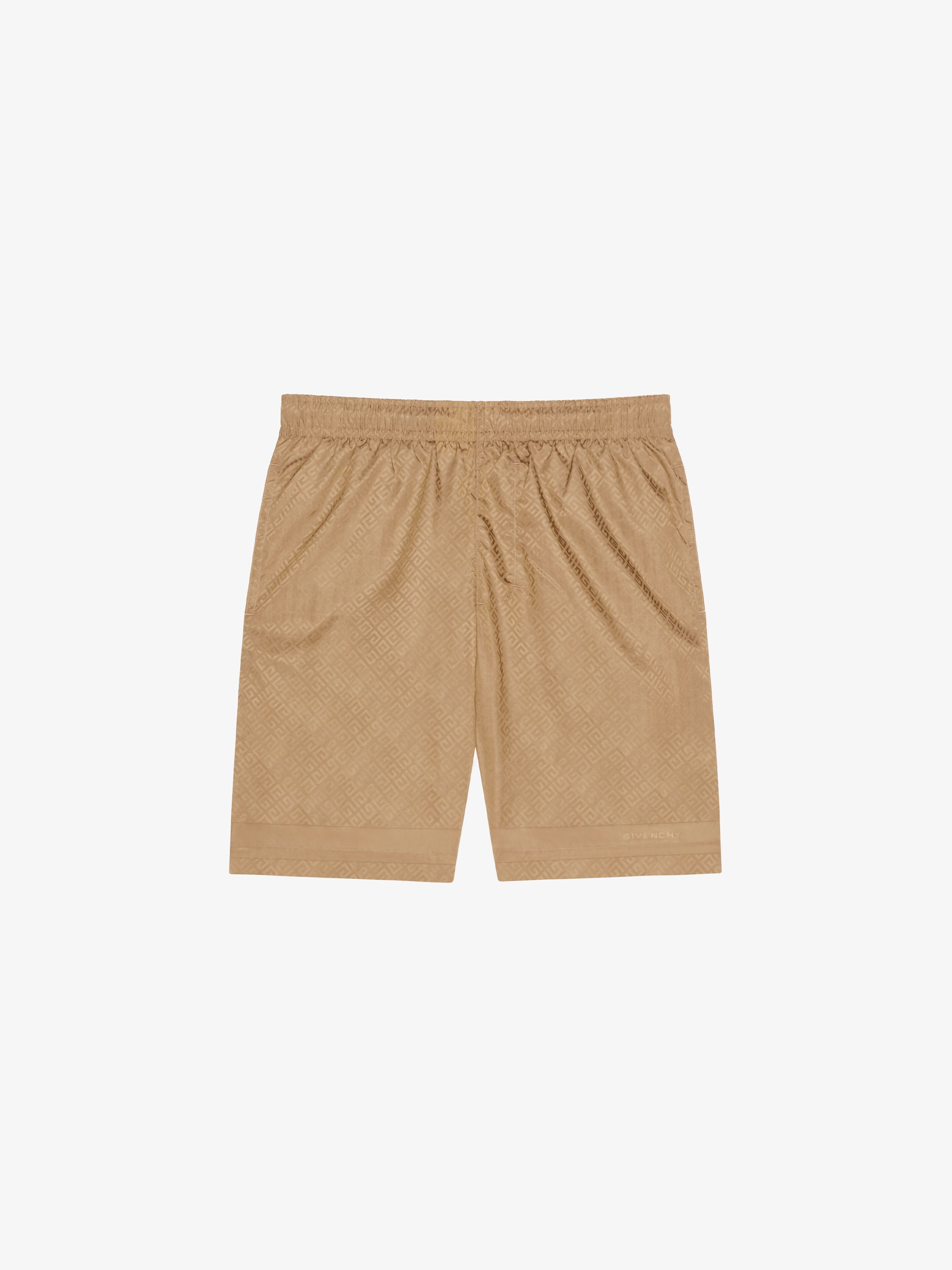 Shop Givenchy Long Swim Shorts 4g In Brown