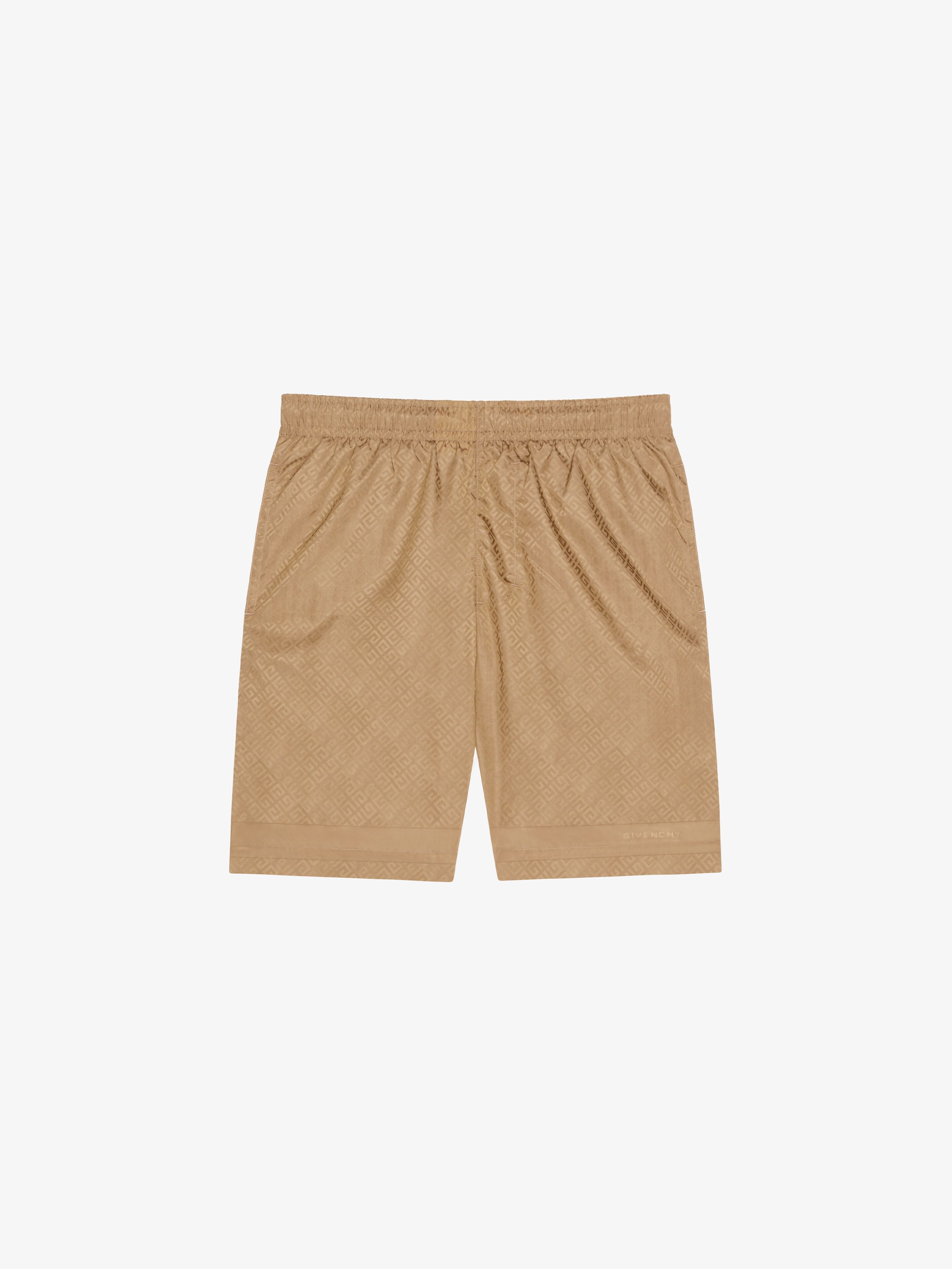 Givenchy - Short De Bain Long 4G - Marron - pour Homme - Taille : S