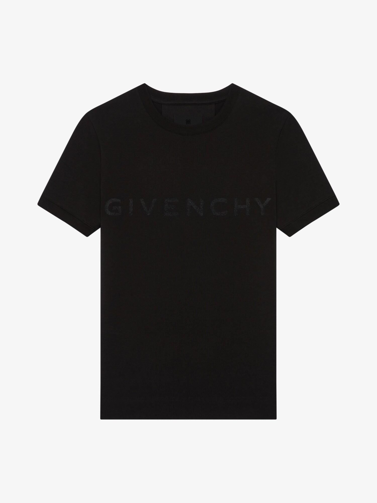 GIVENCHY Archetype slim fit t-shirt in cotton in - black/silvery 
