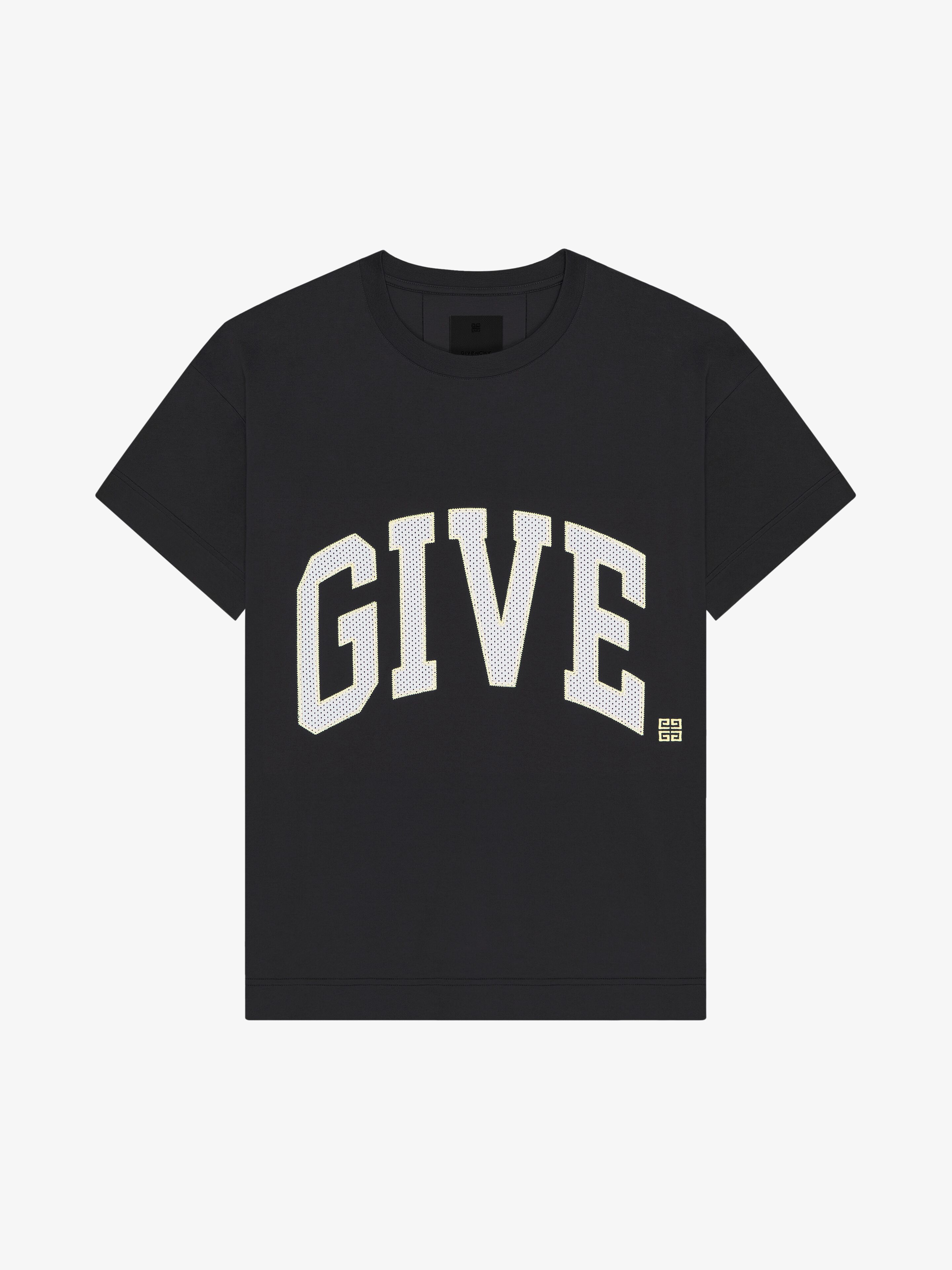 Shop Givenchy College Boxy Fit T-shirt In Cotton In Black