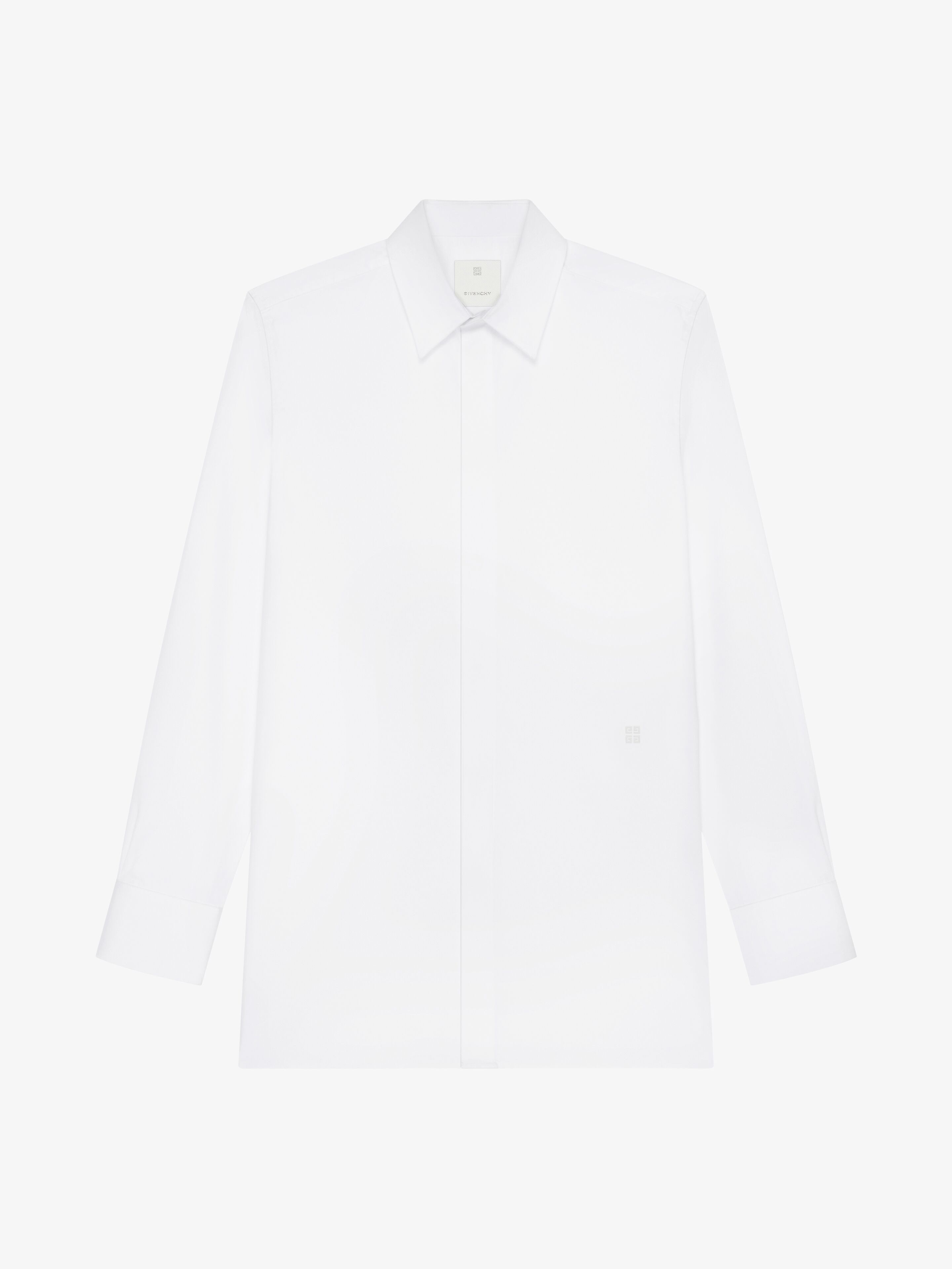 Givenchy - For Men - Shirt In Poplin - White - For Men - Size: 46