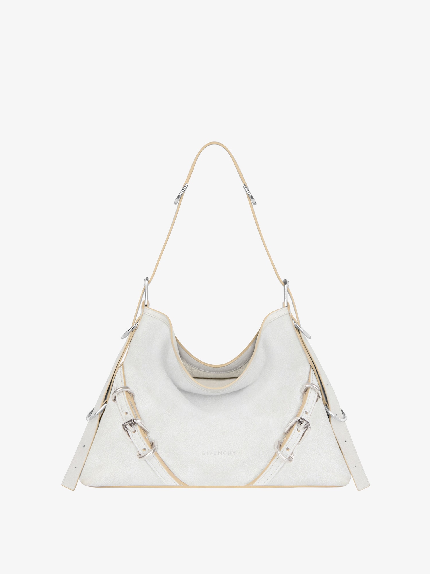 Medium Voyou bag in aged leather ivory Givenchy US